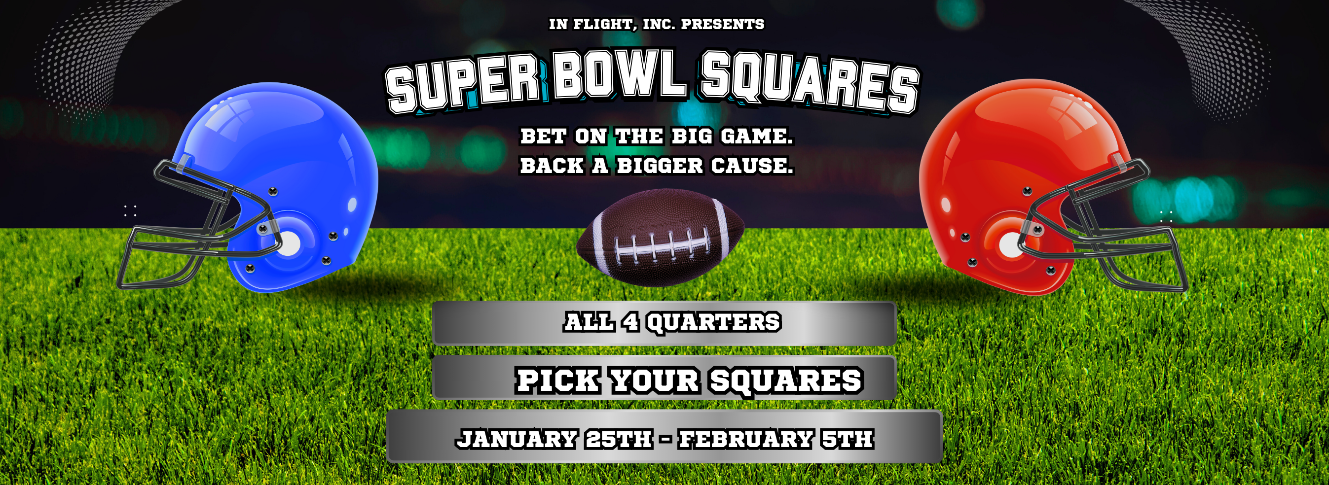 Campaign cover image for In Flight's Super Bowl Square Fundraiser