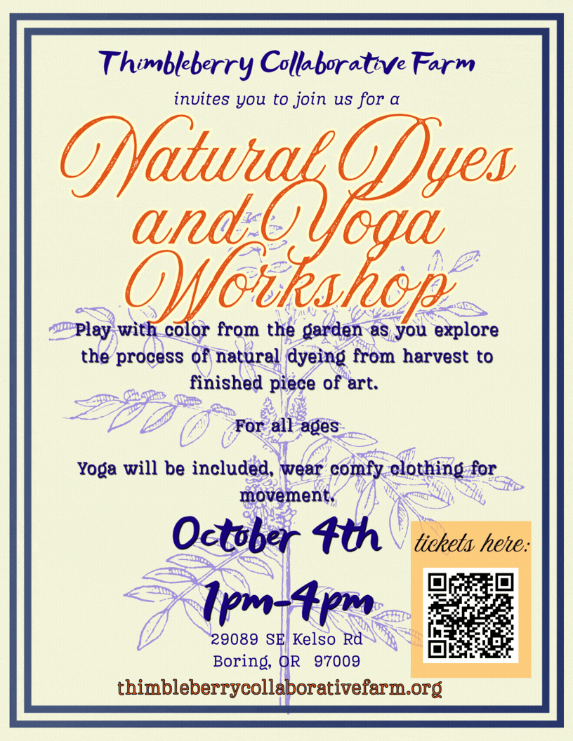 Campaign cover image for Natural Dyes and Yoga Workshop