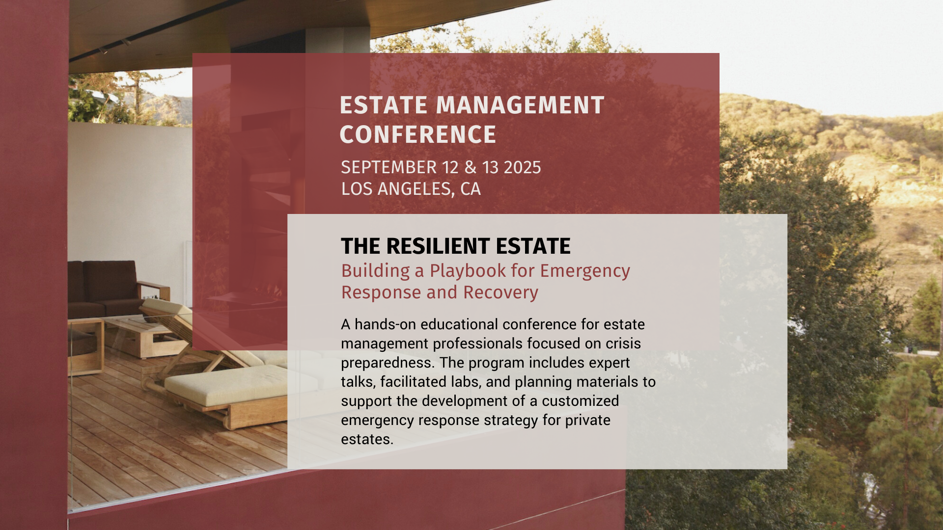 Campaign cover image for 2025 Estate Management Conference