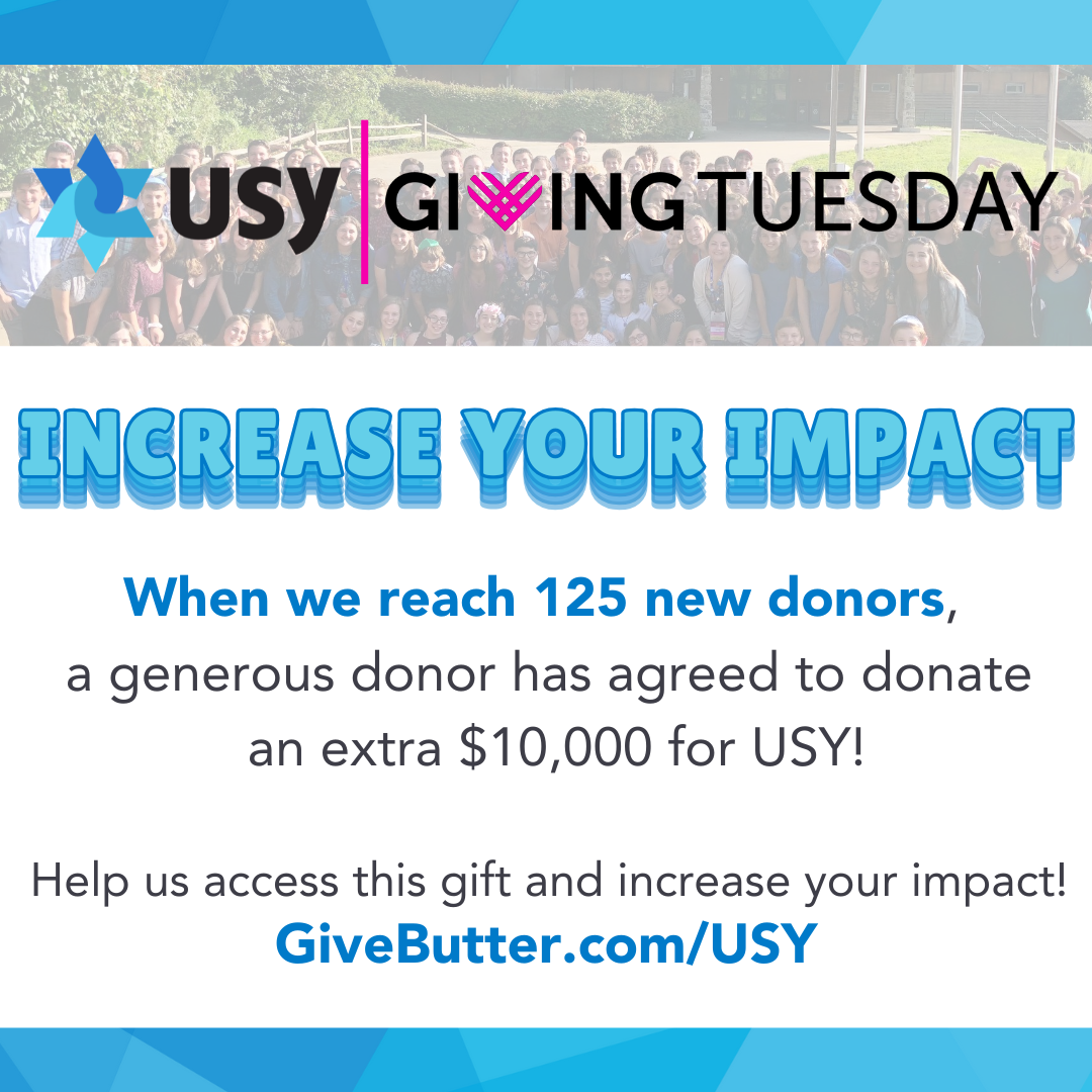2024 USY Giving Tuesday | USCJ (United Synagogue of Conservative Judaism)