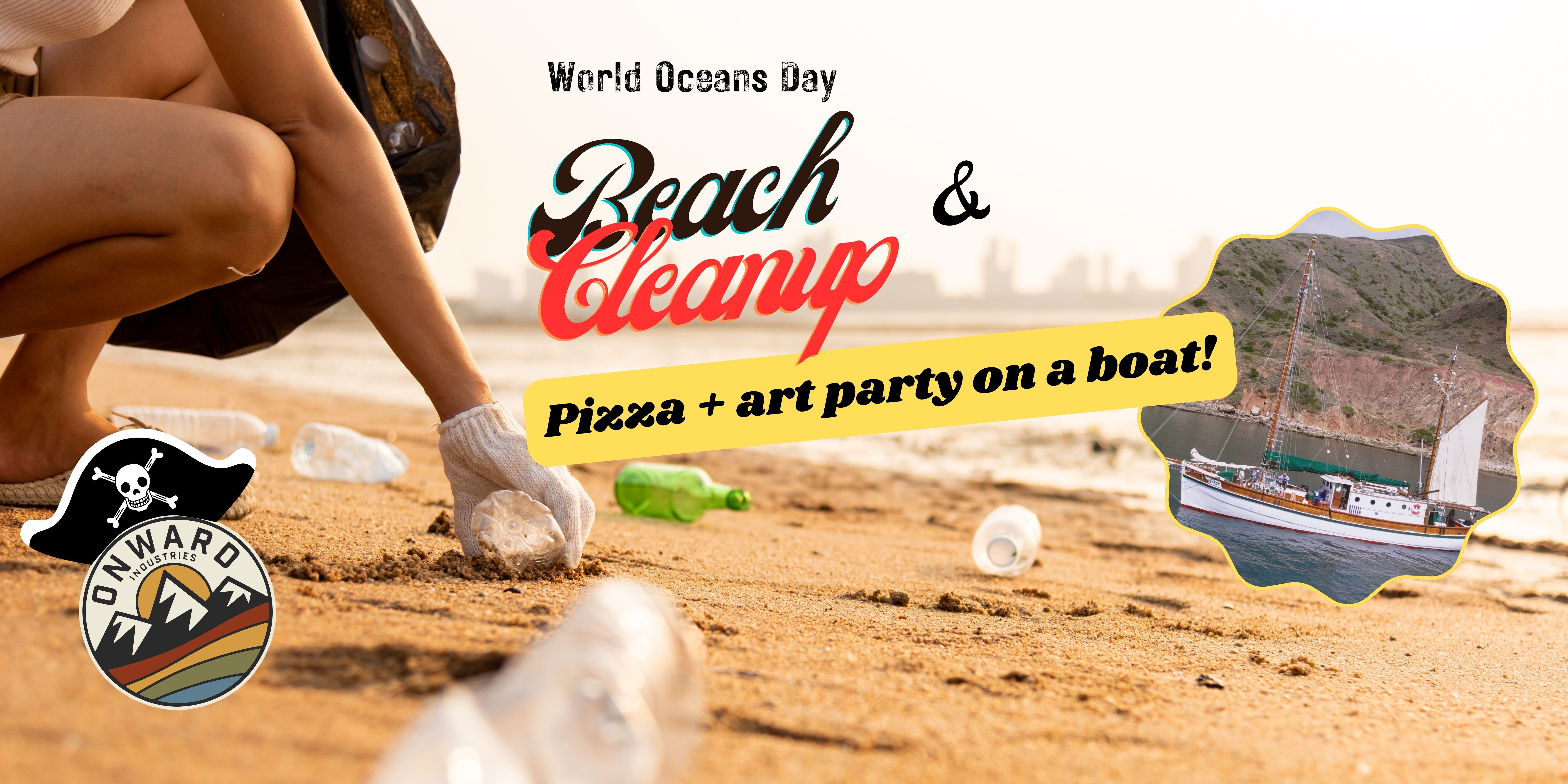 Campaign cover image for Summer Beach Cleanup + Pizza Party on a Boat!
