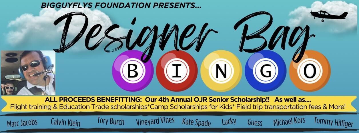 Campaign cover image for 2025 BigGuyFlys Designer Bag Bingo-Door Prizes-Basket Raffles & 50/50!