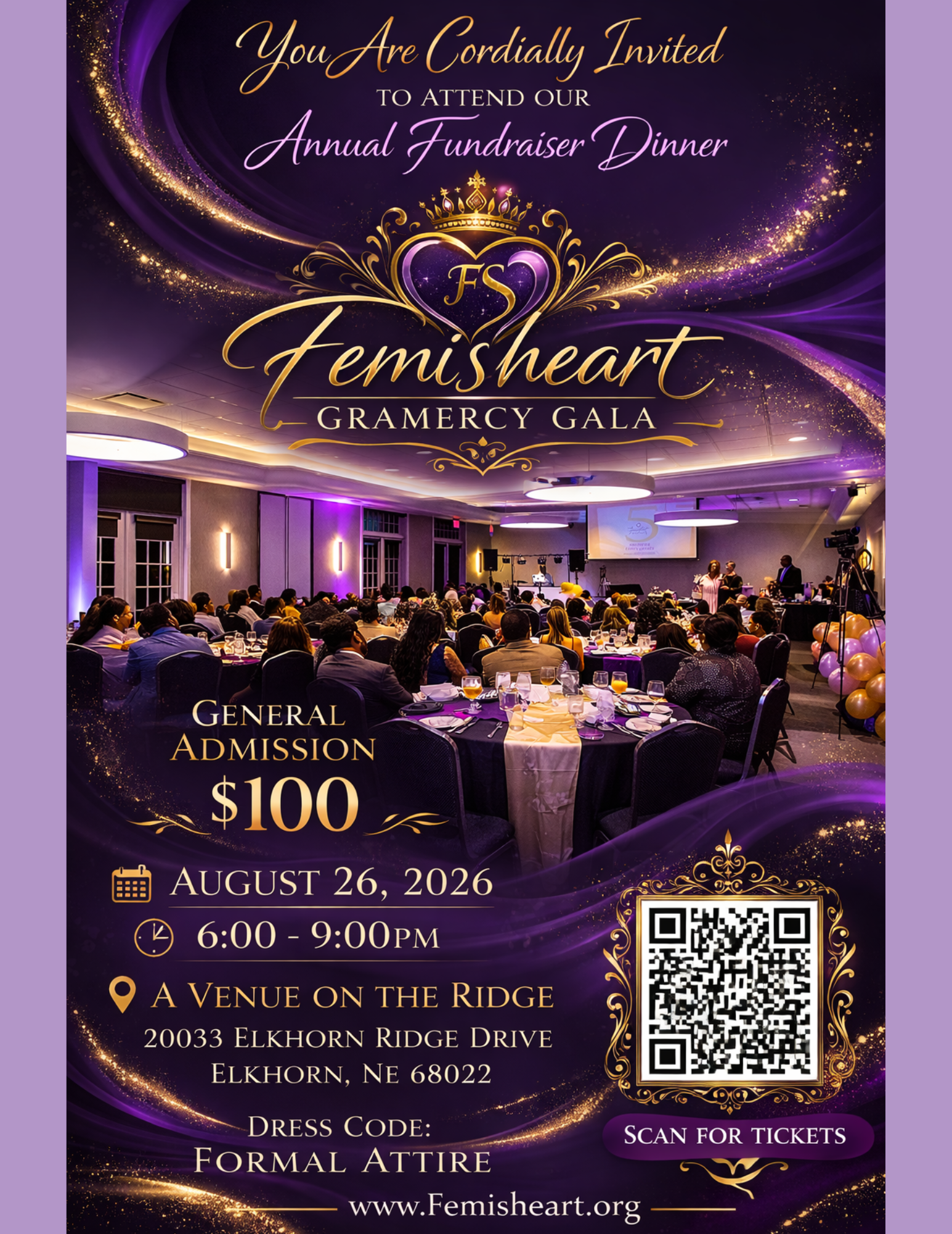 Campaign cover image for Femi's Heart 3rd Annual Gramercy Gala Fundraiser