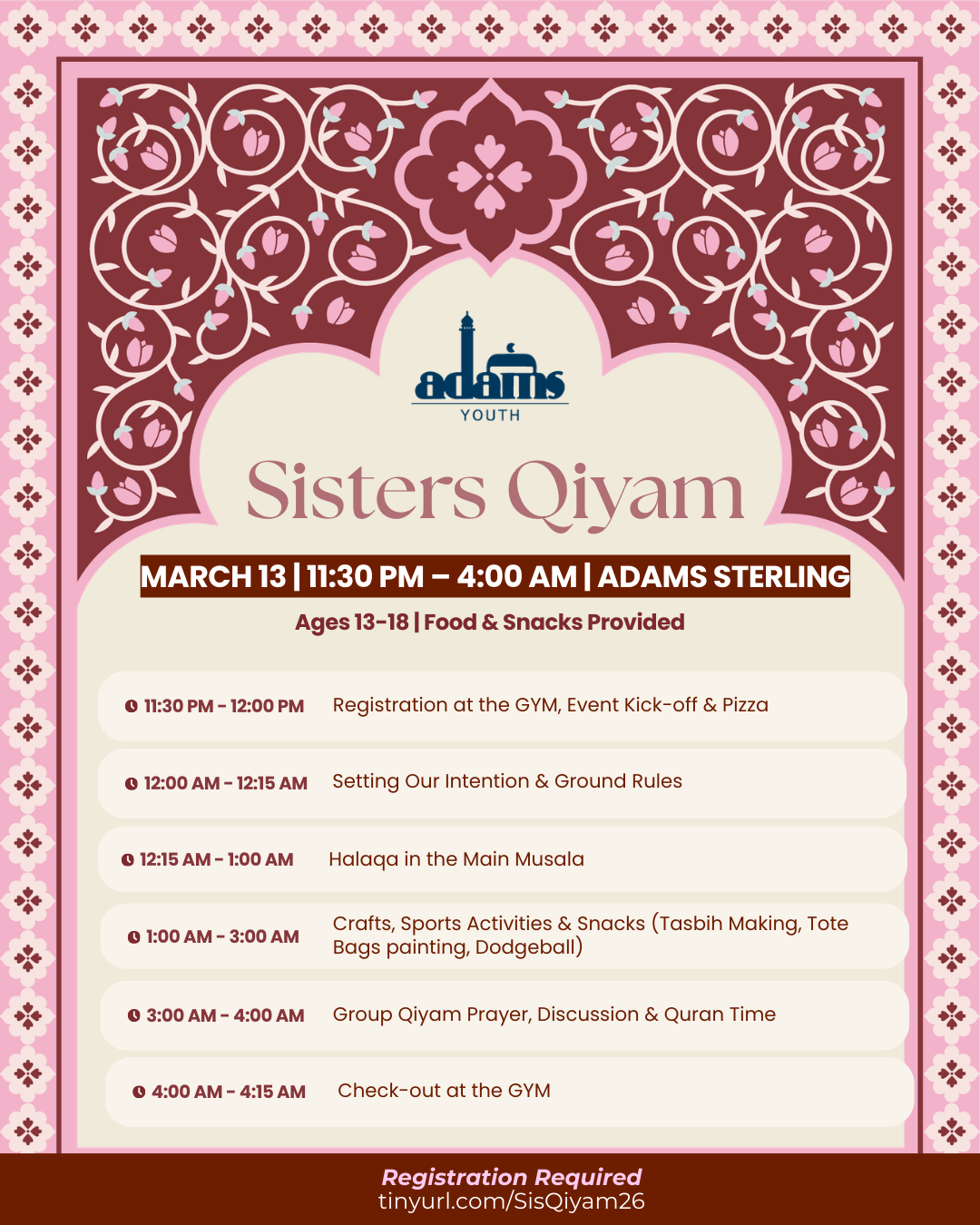 Campaign cover image for Sisters' Qiyam - Ramadan 2026