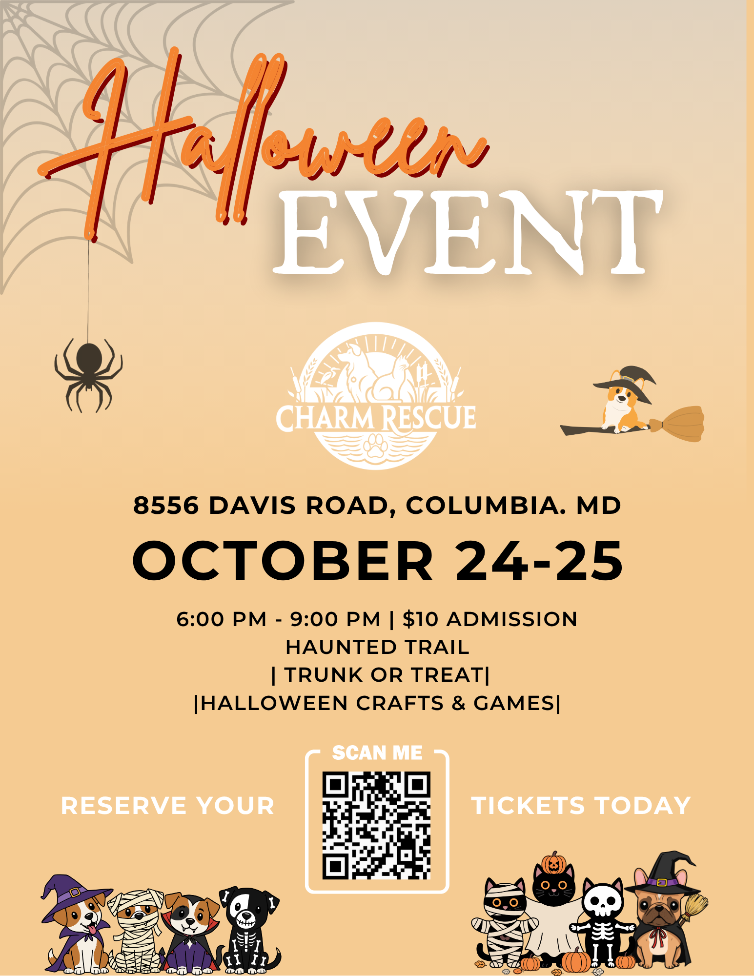 Campaign cover image for 🎃🐾 CHARM's Halloween Weekend👻🧙🏼‍♀️