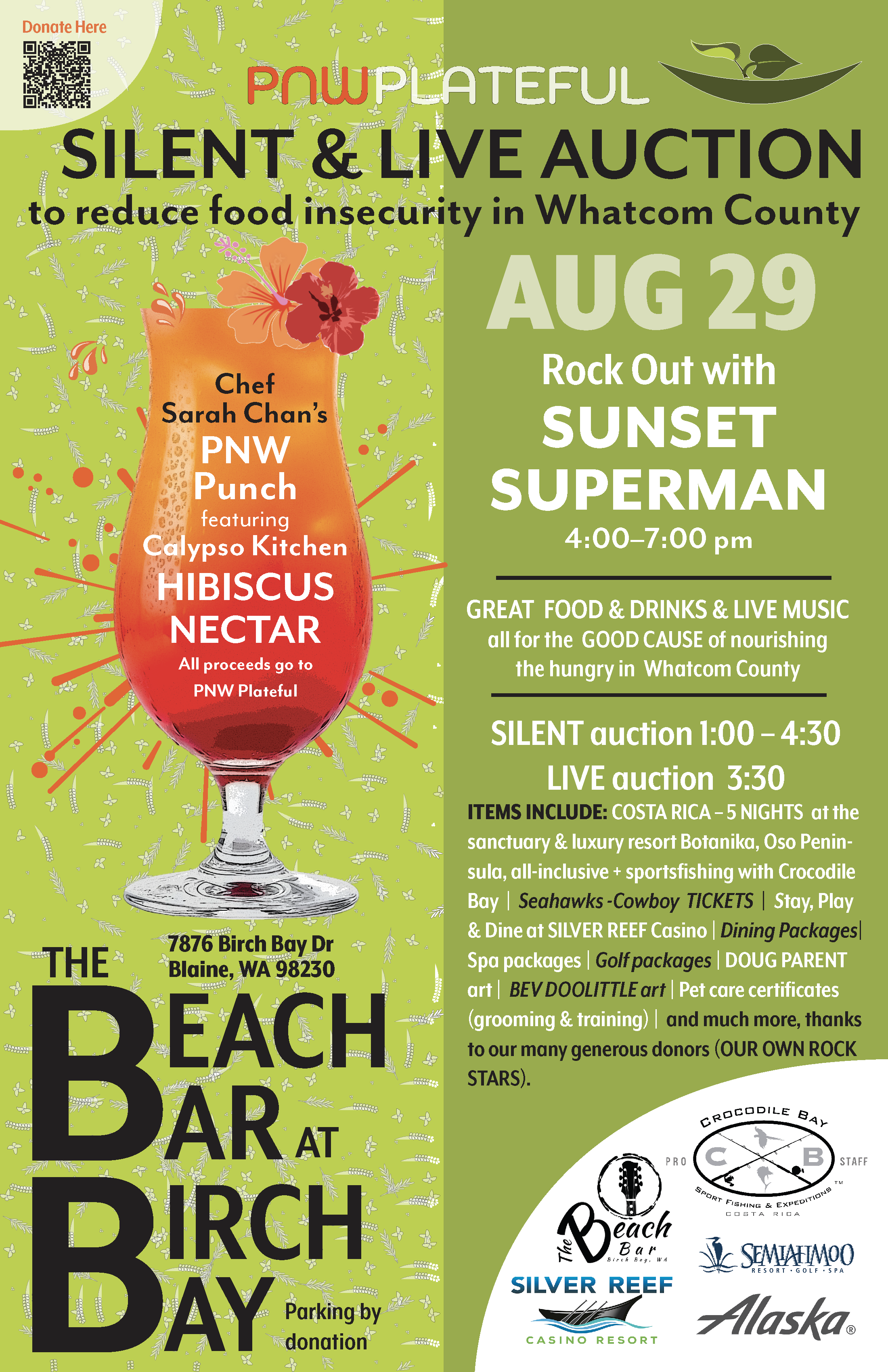 Campaign cover image for 2nd Annual Silent and Live Auction at the Beach Bar at Birch Bay