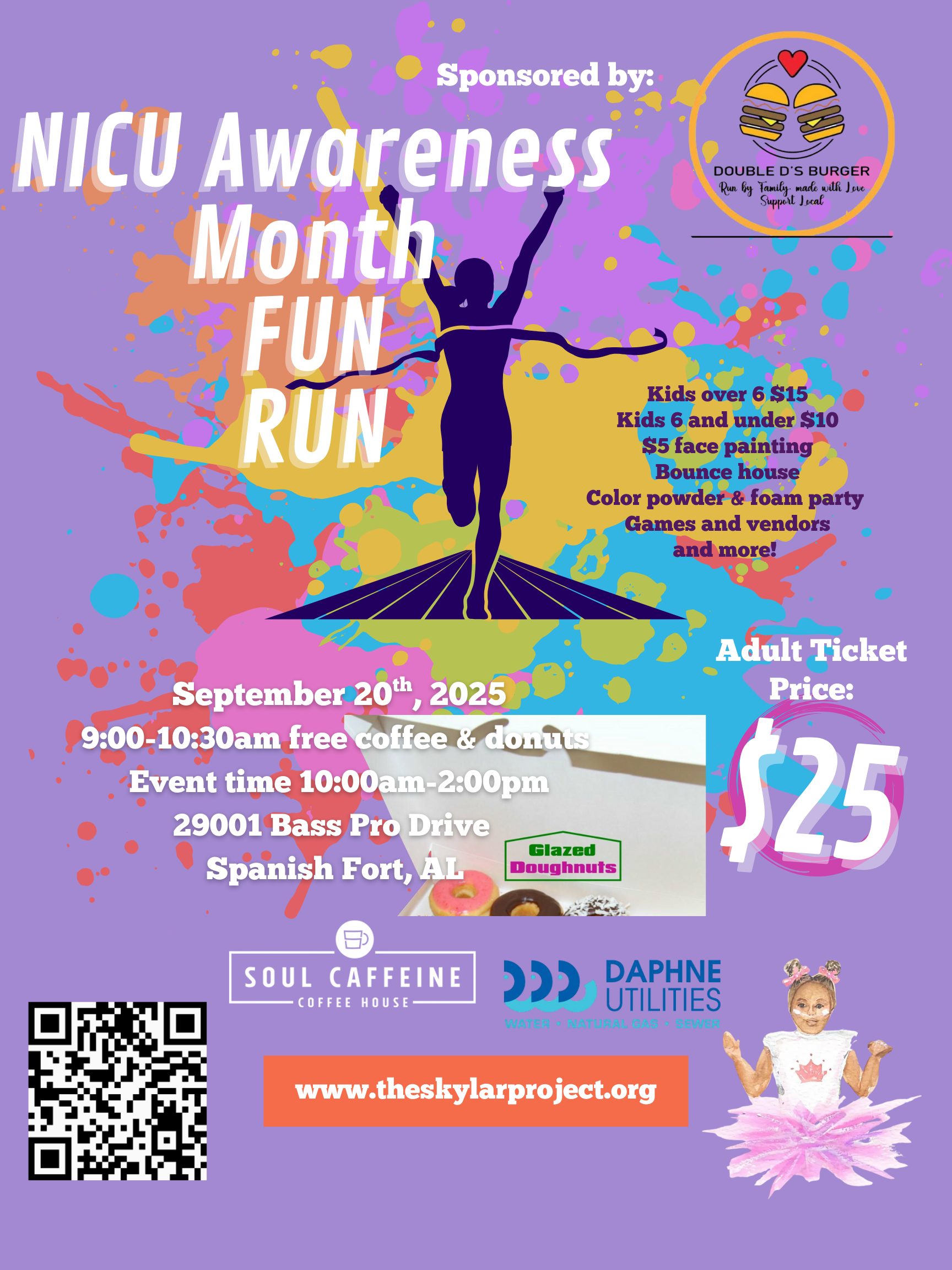 Campaign cover image for The Skylar Project NICU Awareness Month Fun Run