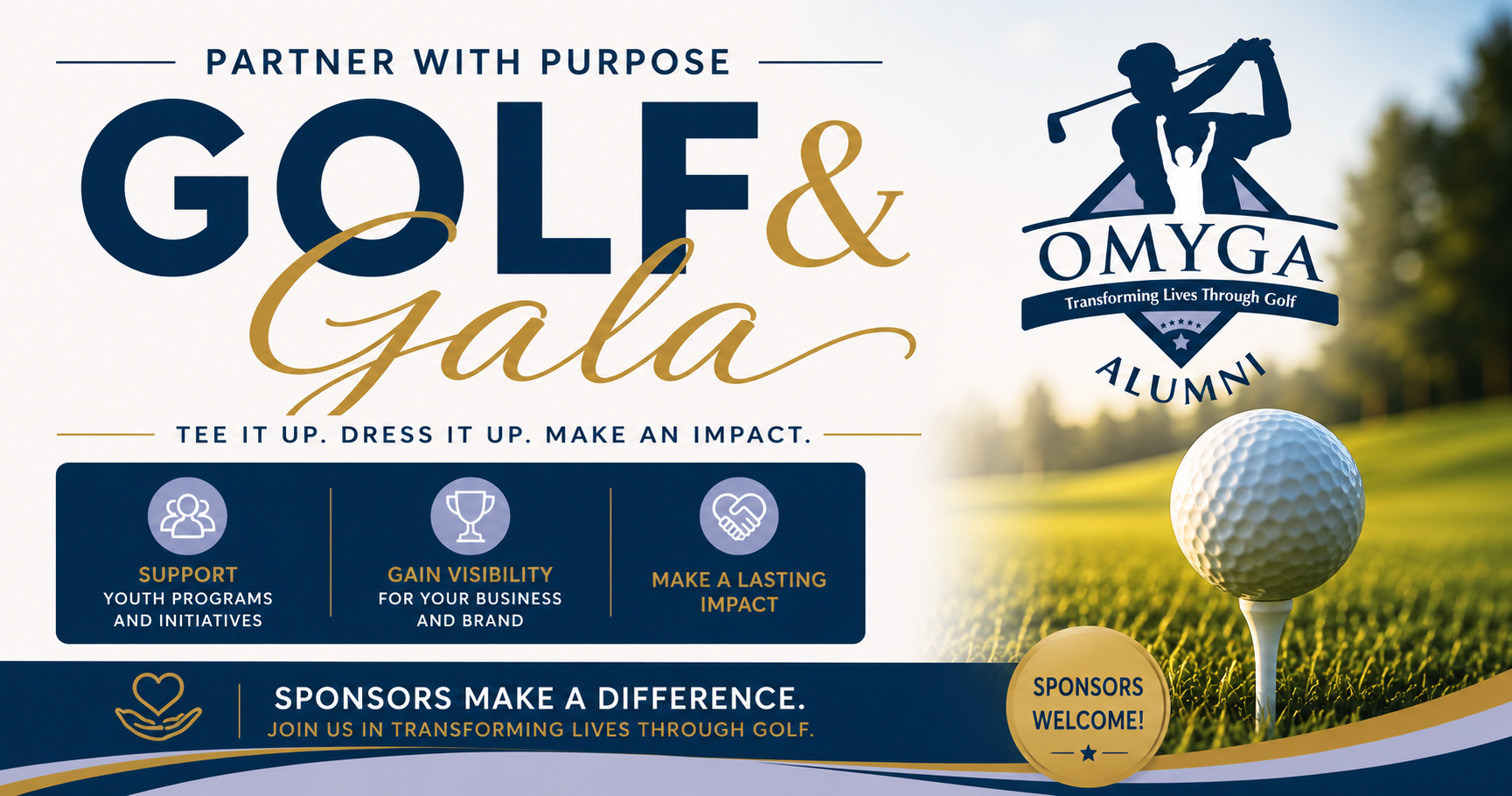 Campaign cover image for Sponsor the 14th Annual OMYGA Alumni Gala & Golf Tournament