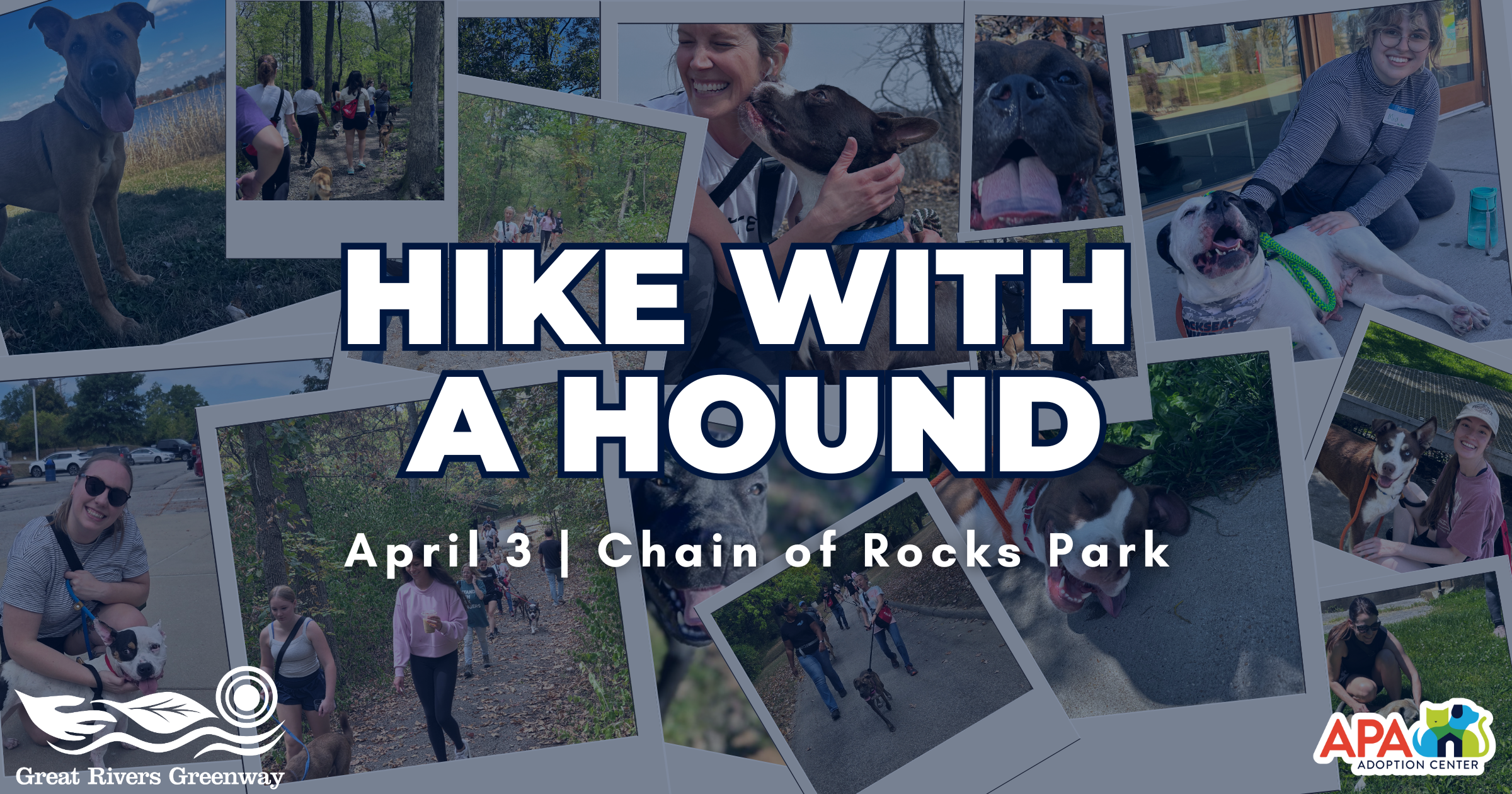 Campaign cover image for The APA's Hike With a Hound: Mississippi Greenway - Chain of Rocks Park