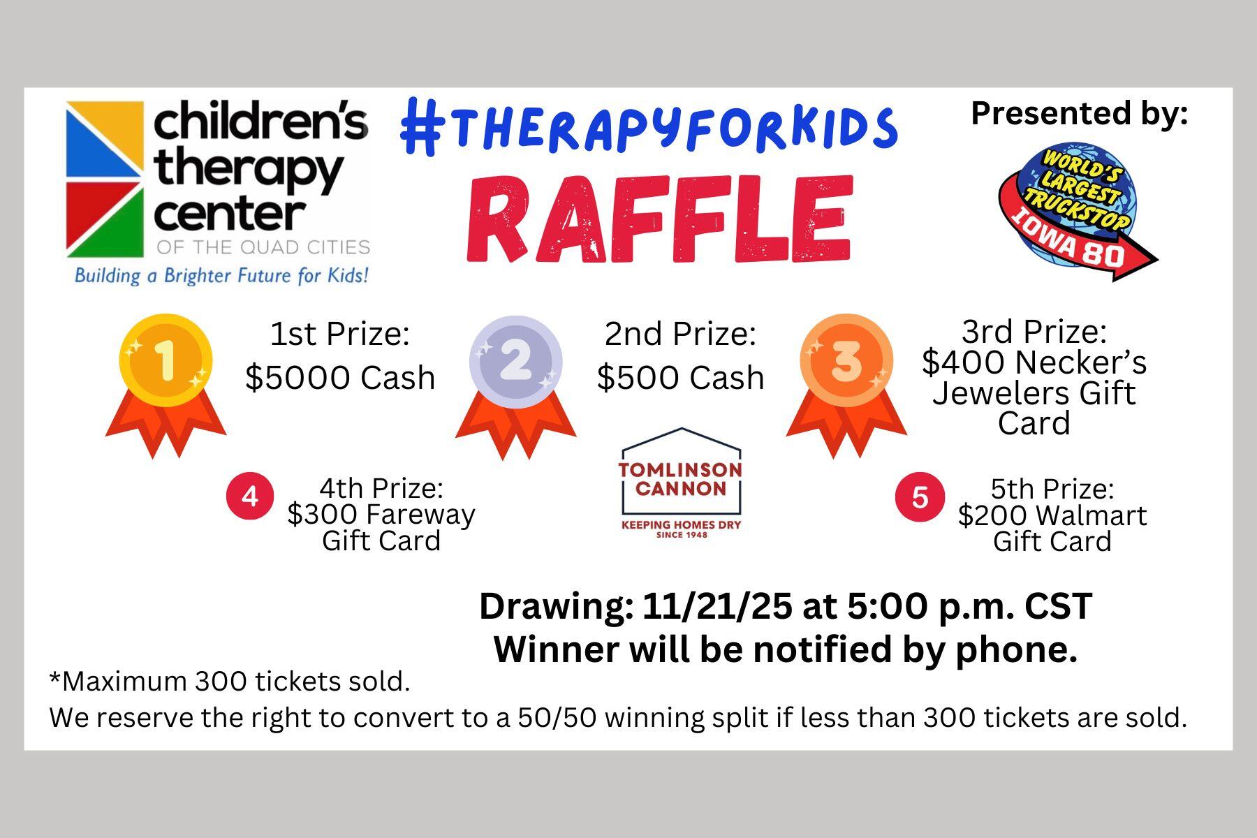 Campaign cover image for #TherapyForKids Raffle -  2025