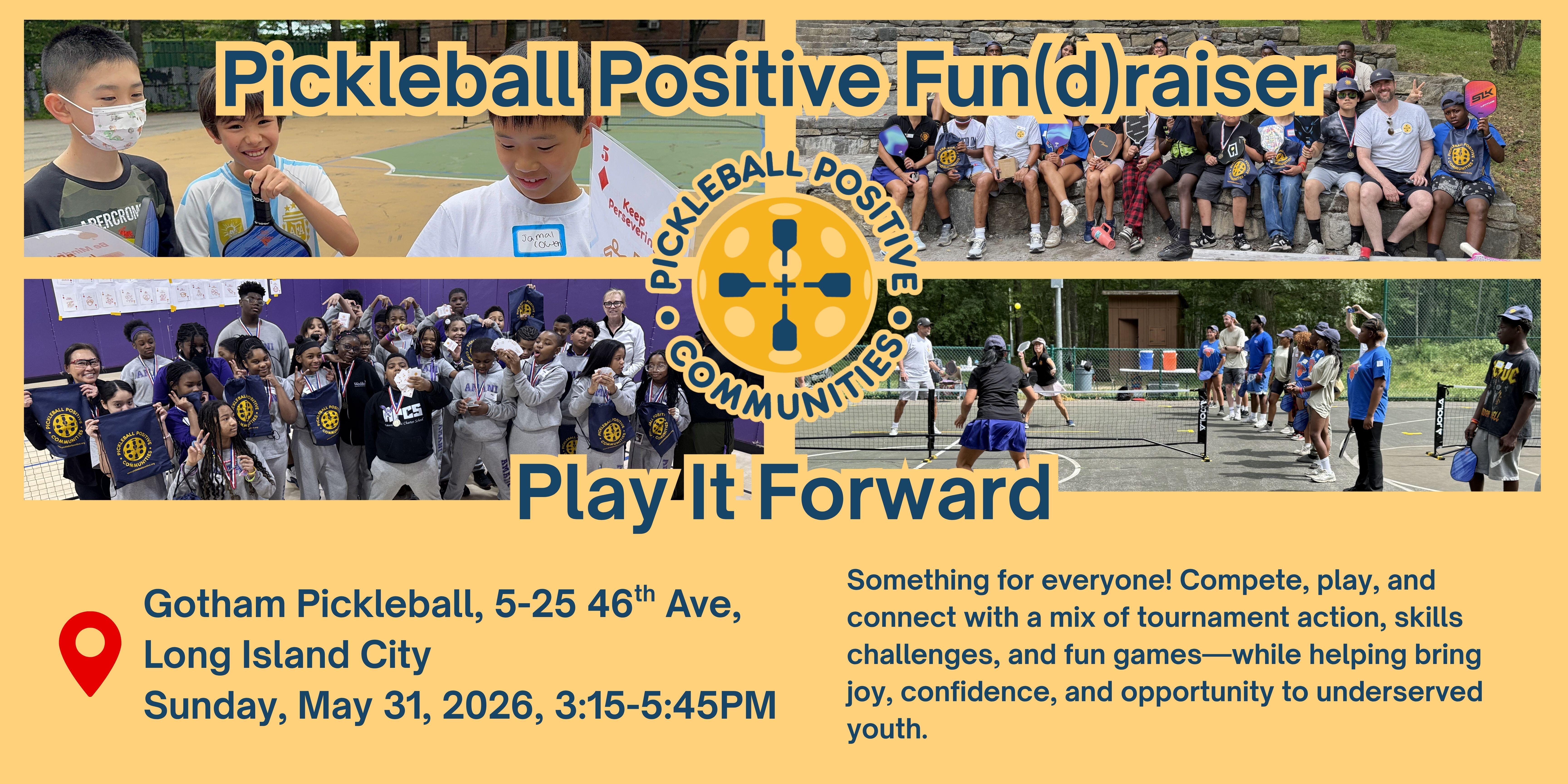 Campaign cover image for Pickleball Positive Fun(d)raiser