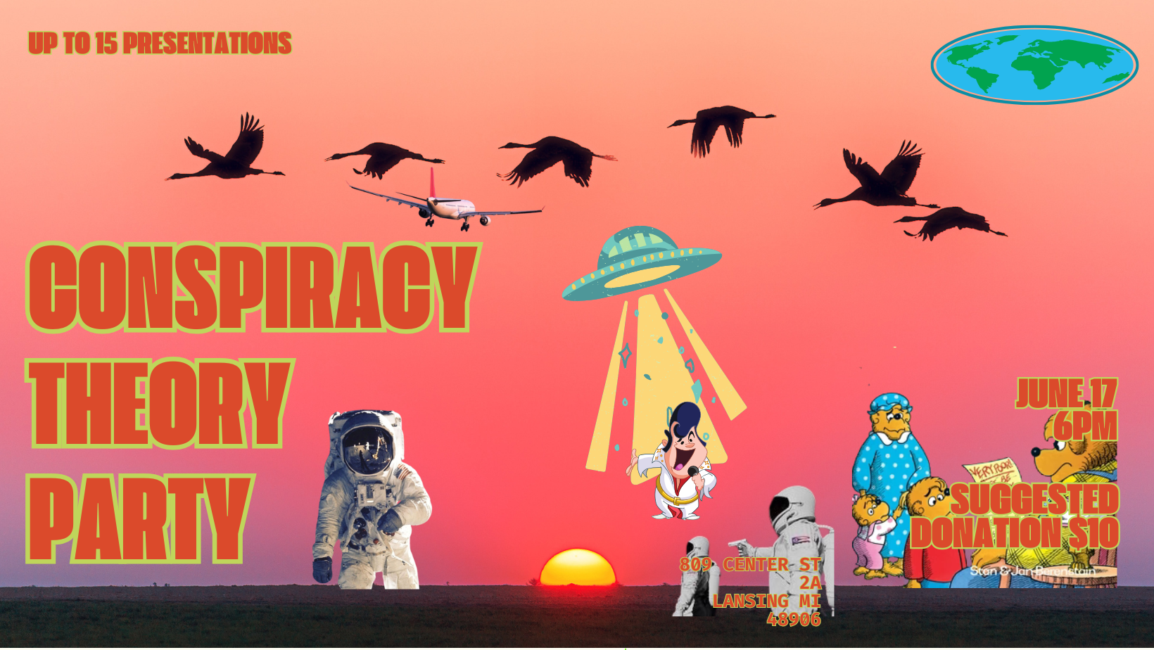Campaign cover image for Conspiracy Theory Party