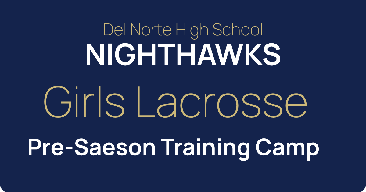 Campaign cover for Girls Lacrosse Pre Season Trainig Camp
