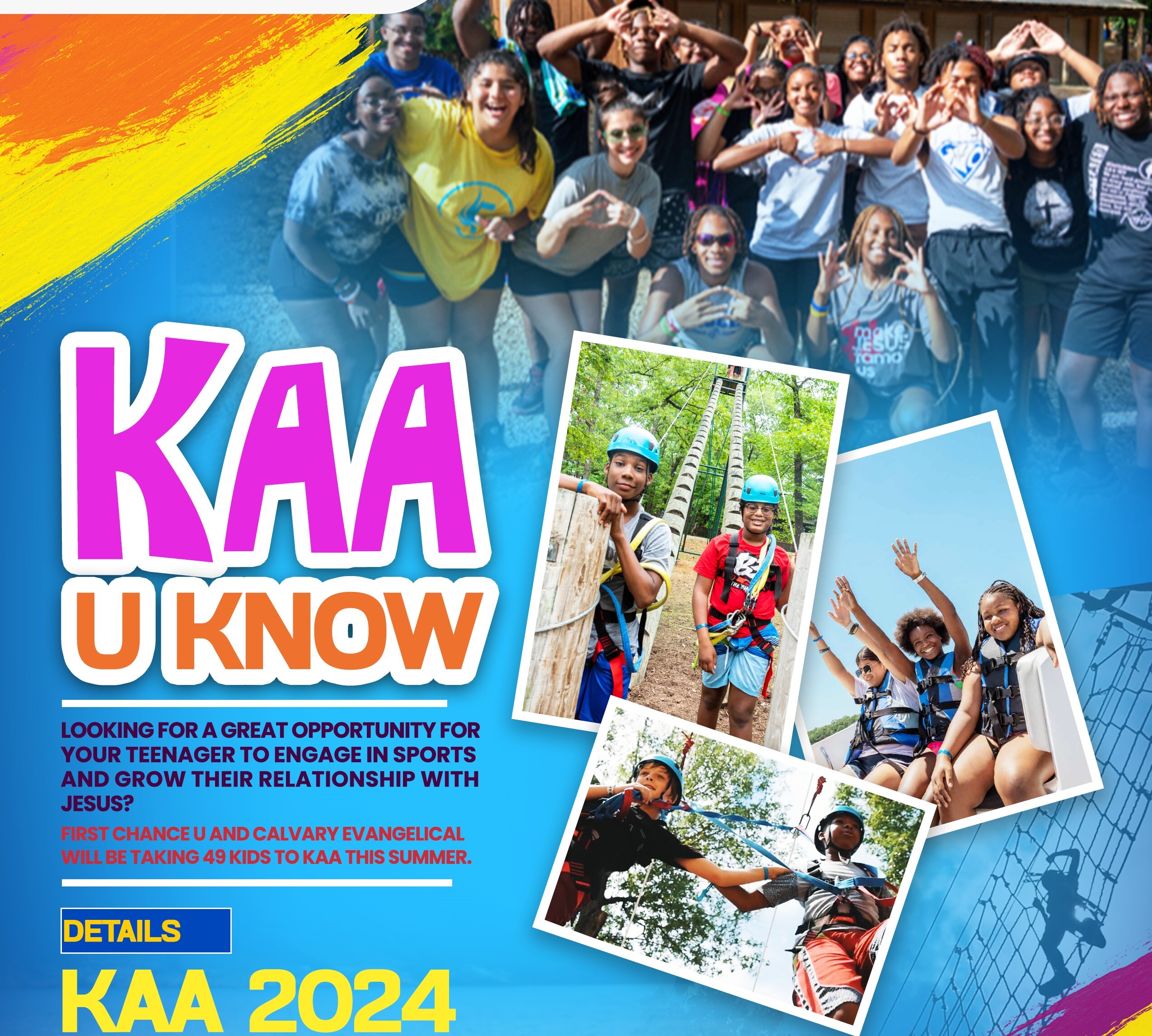 Campaign cover image for Kids Across America Camp 2024