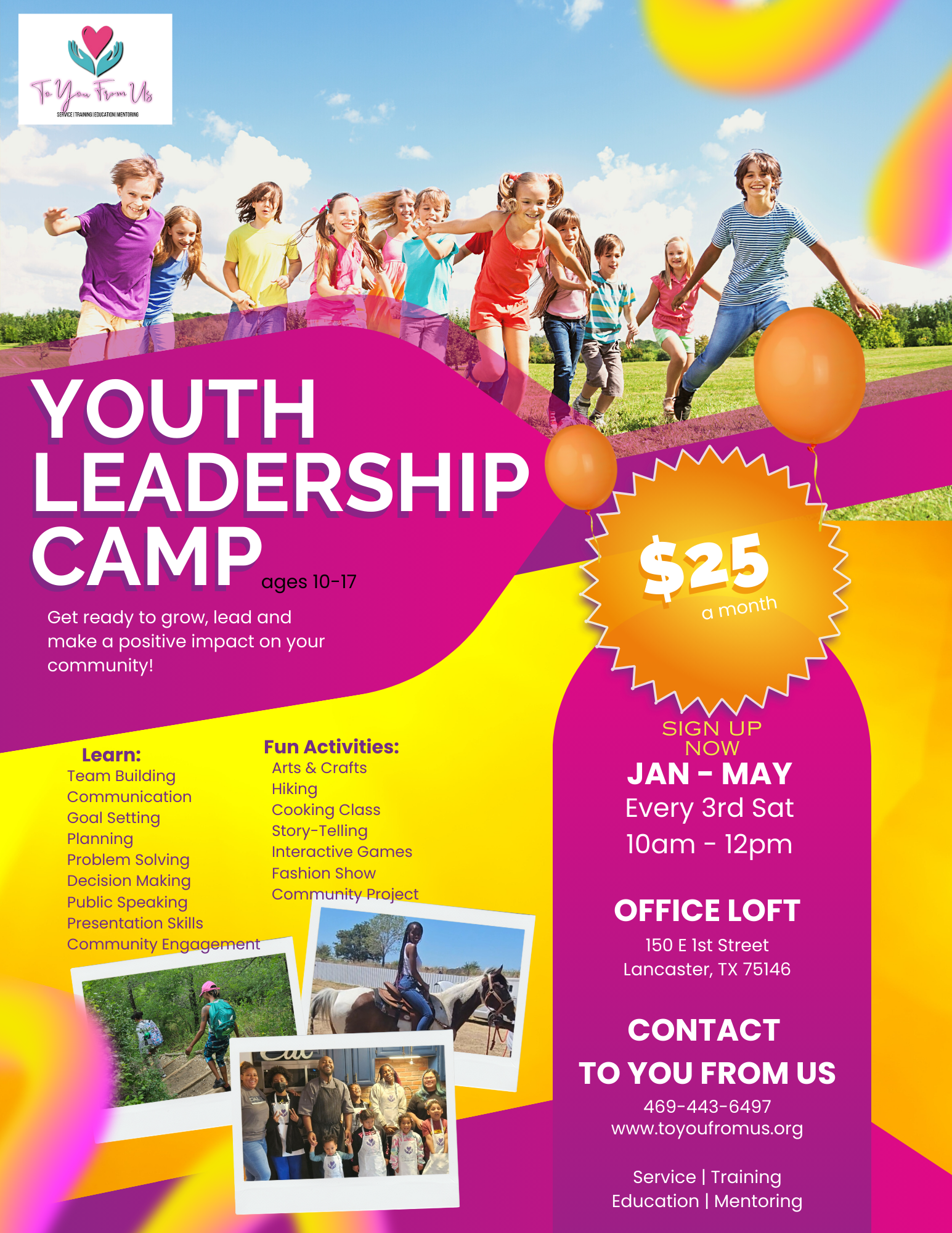 Campaign cover image for Youth Leadership Camp