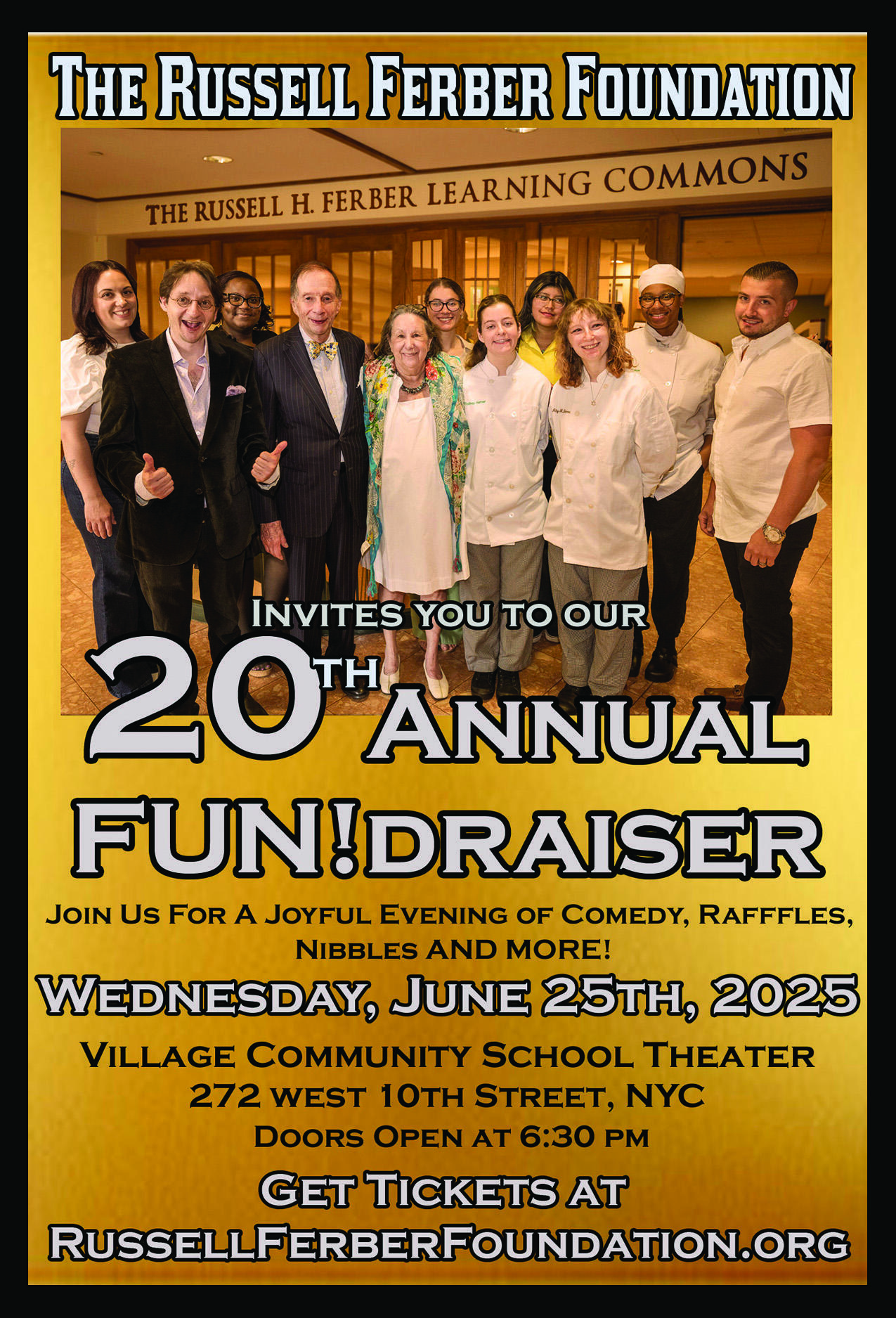 Campaign cover image for The 20th Annual Russell Ferber Foundation Comedy FUN!draiser - 2025