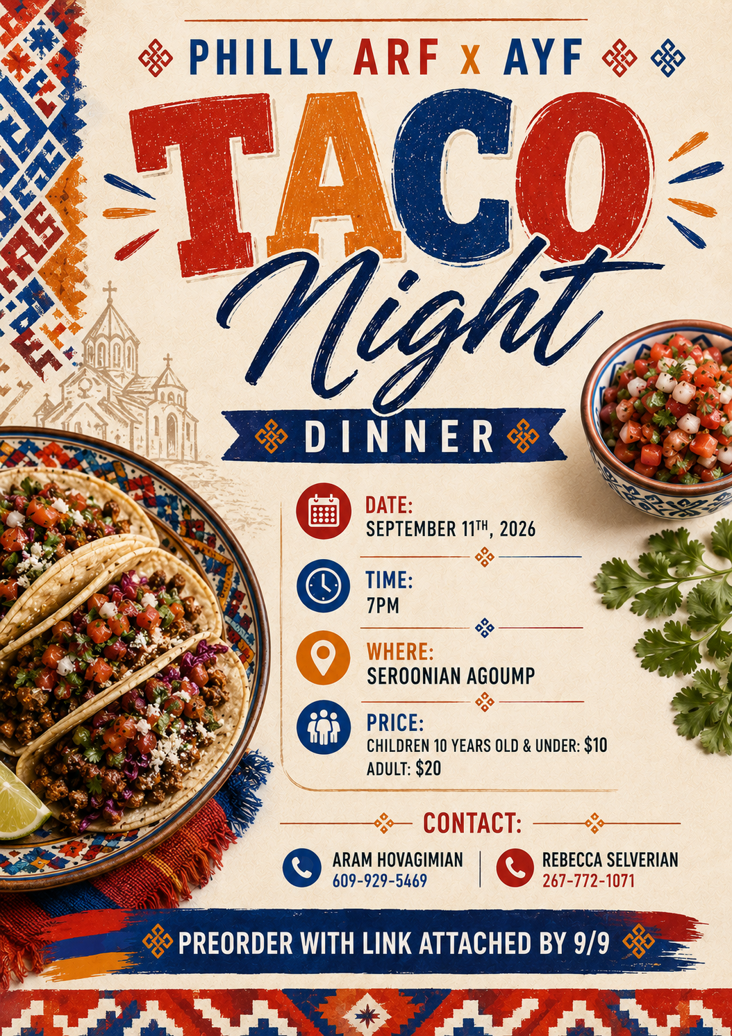 Campaign cover image for ARF x AYF Taco Night