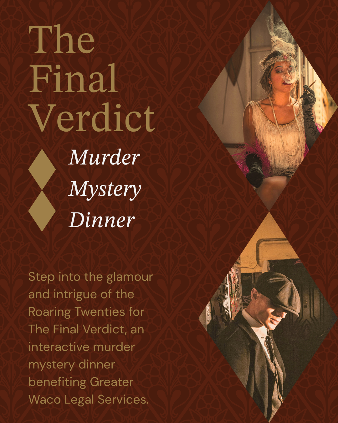 Campaign cover image for The Final Verdict : 1920s Murder Mystery Dinner