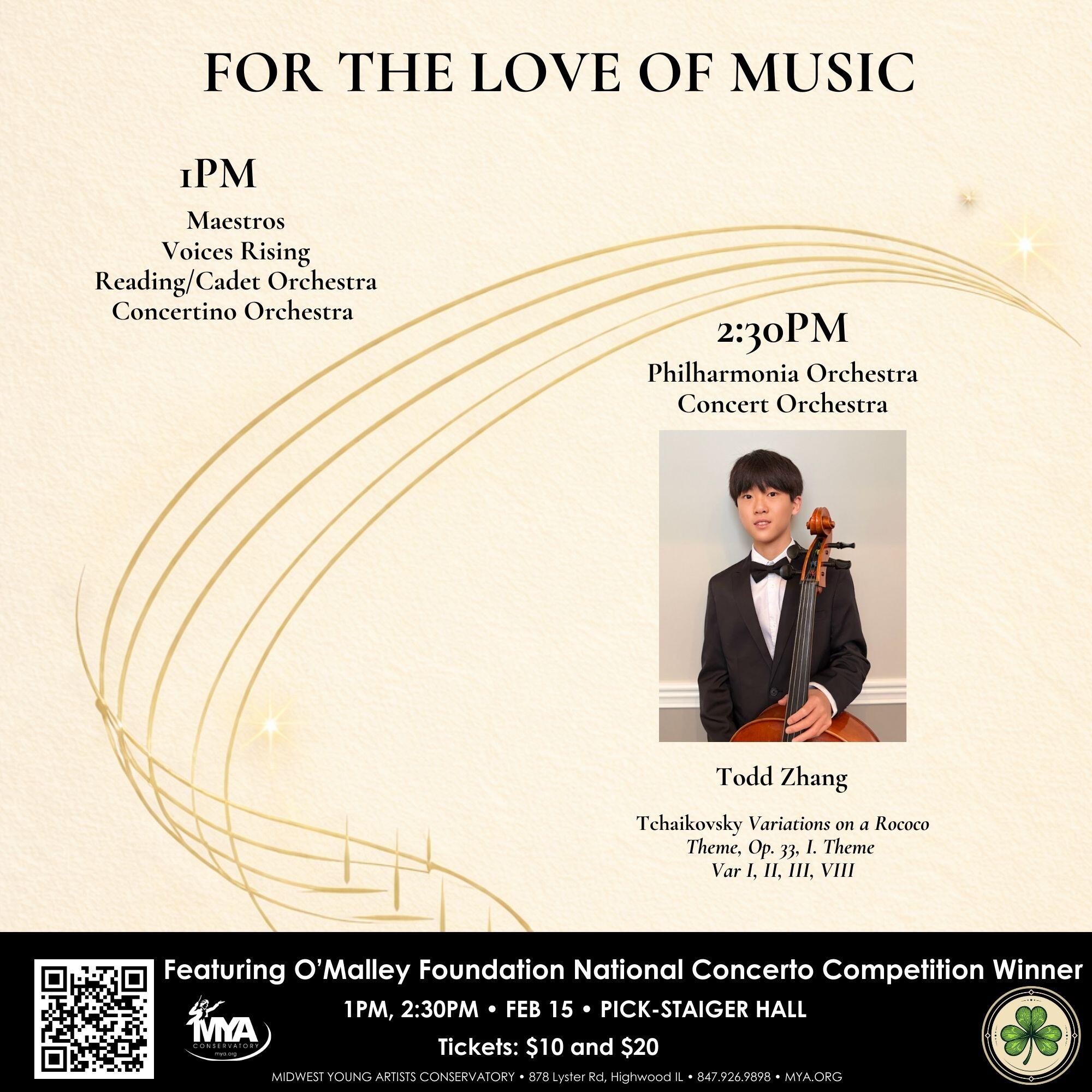 Campaign cover image for 2/15/2026  For the Love of Music Concerts