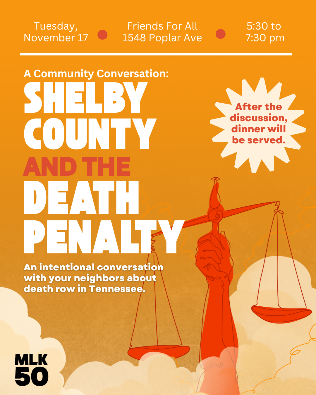 Campaign cover image for A Community Conversation: Shelby County & the Death Penalty