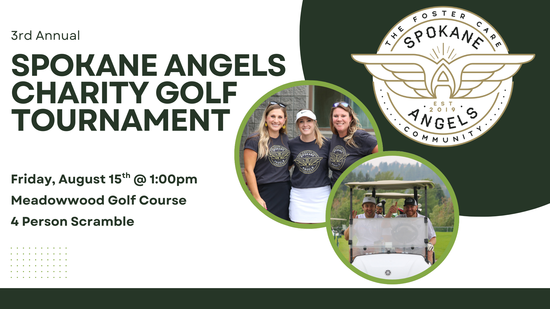 Campaign cover image for 3rd Annual Spokane Angels Golf Tournament