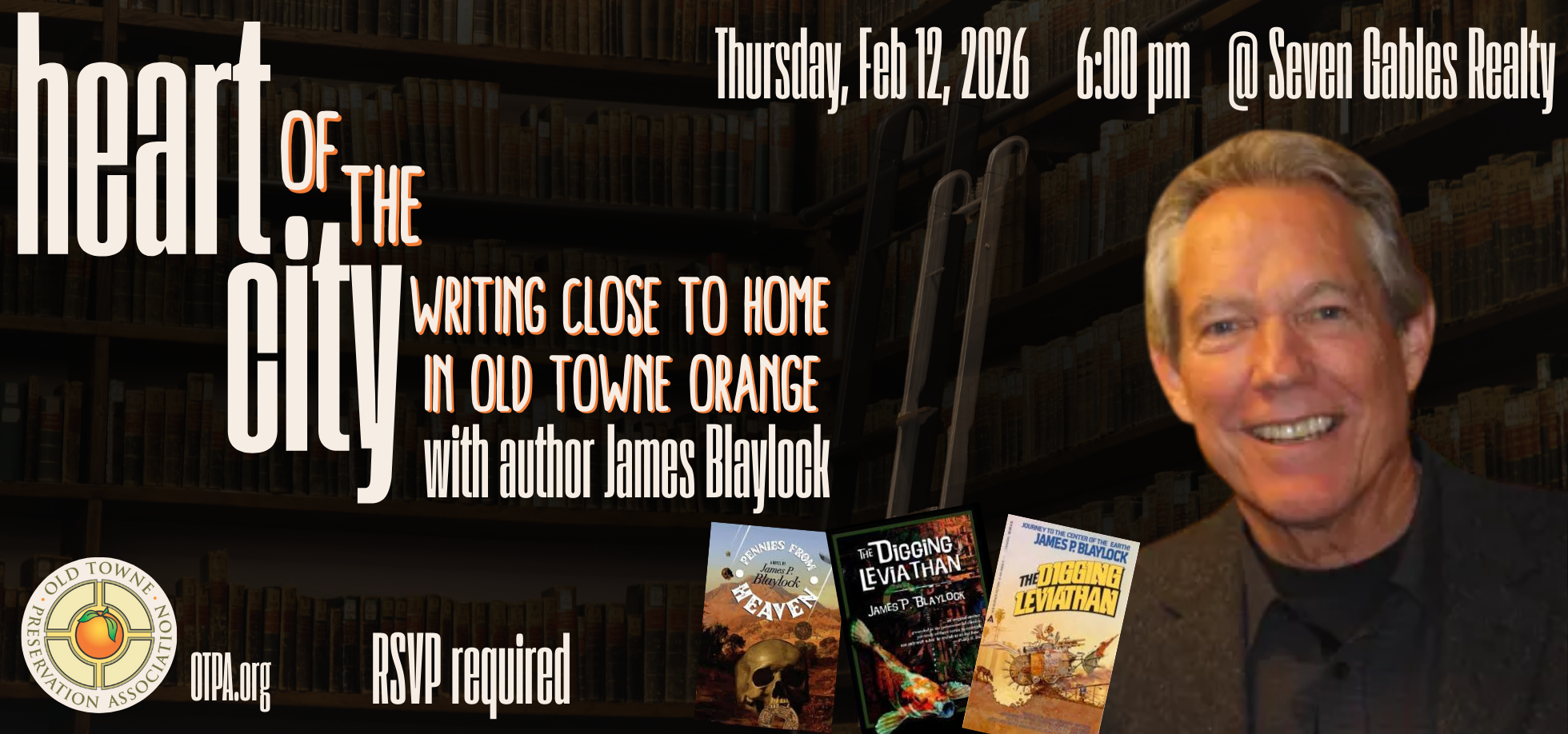 Campaign cover image for OTPA's "Heart of the City: Writing Close to Home in Old Towne Orange"