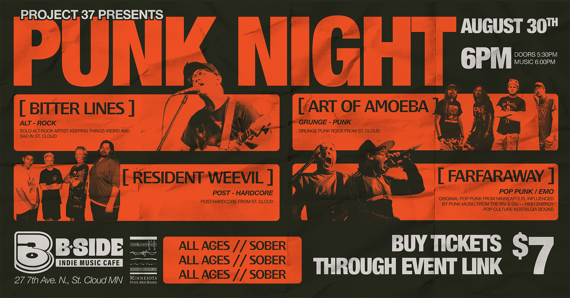 Campaign cover image for BITTER LINES // RESIDENT WEEVIL // ART OF AMOEBA // FARFARAWAY