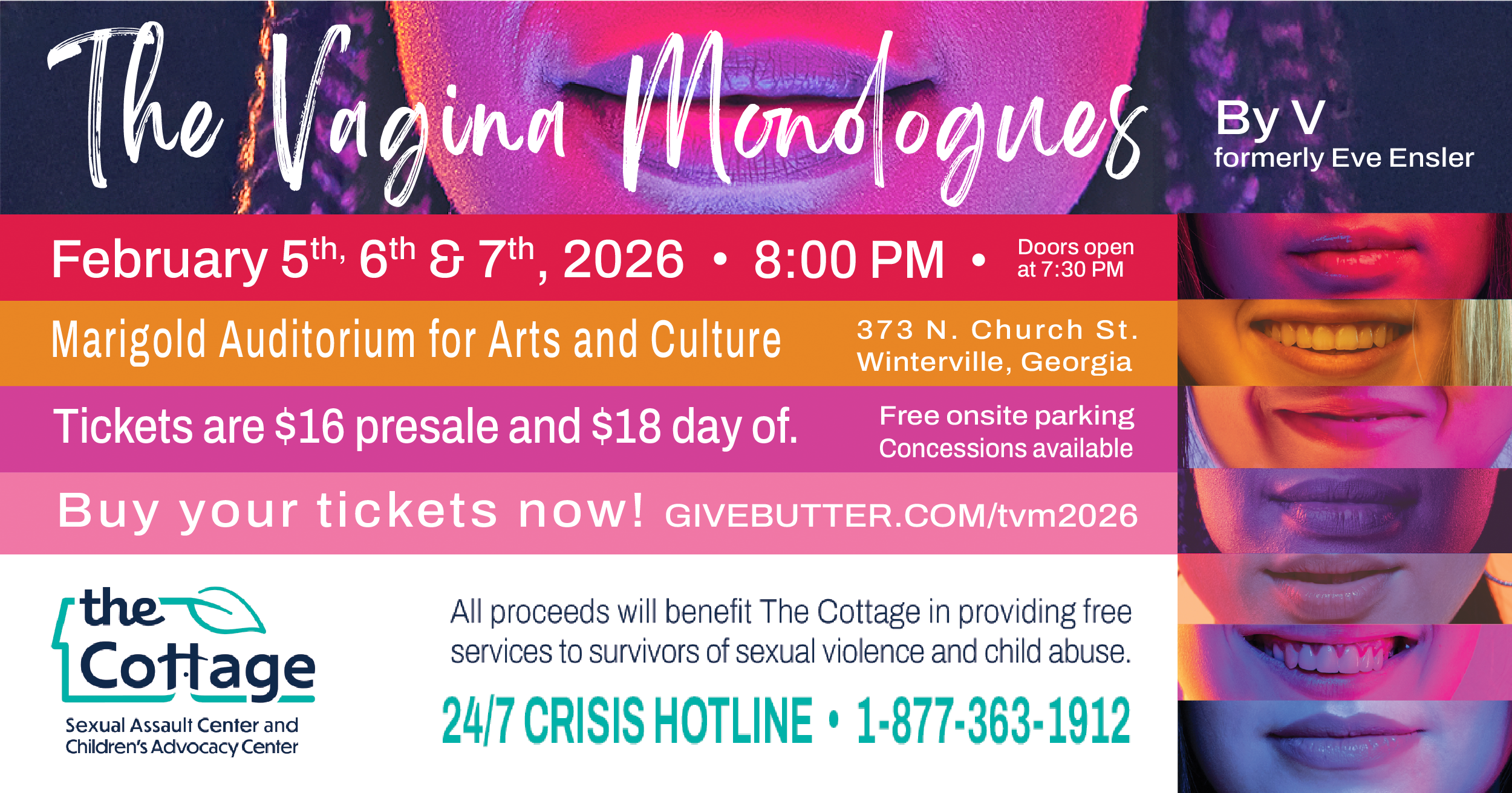 Campaign cover image for The Vagina Monologues 2026 Production