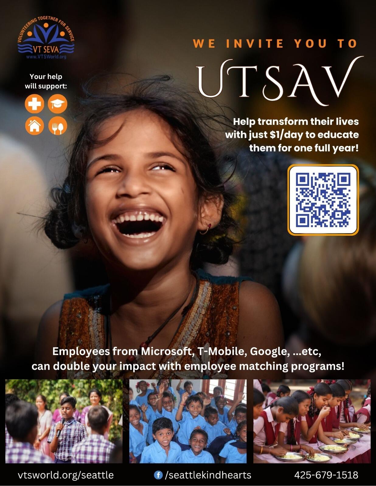 Campaign cover image for VT Seva Seattle UTSAV 2025