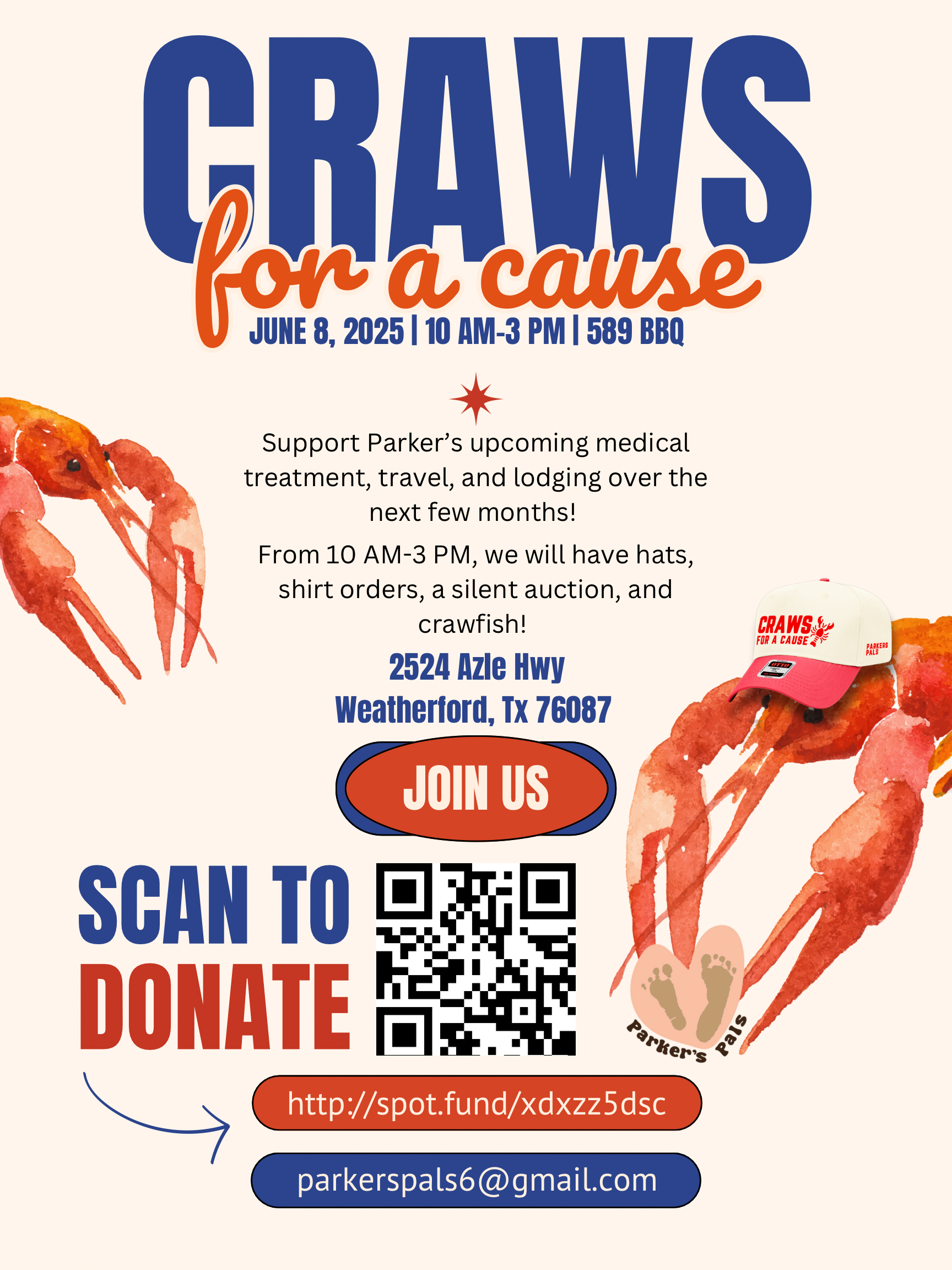 Campaign cover image for Parker’s Pals Craws for A Cause