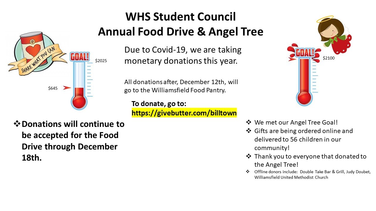 Williamsfield Schools Student Council Christmas Baskets