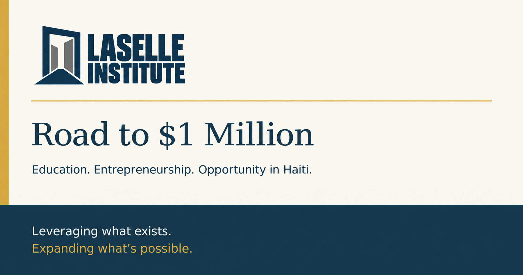 Campaign cover image for The Road to $1 Million
