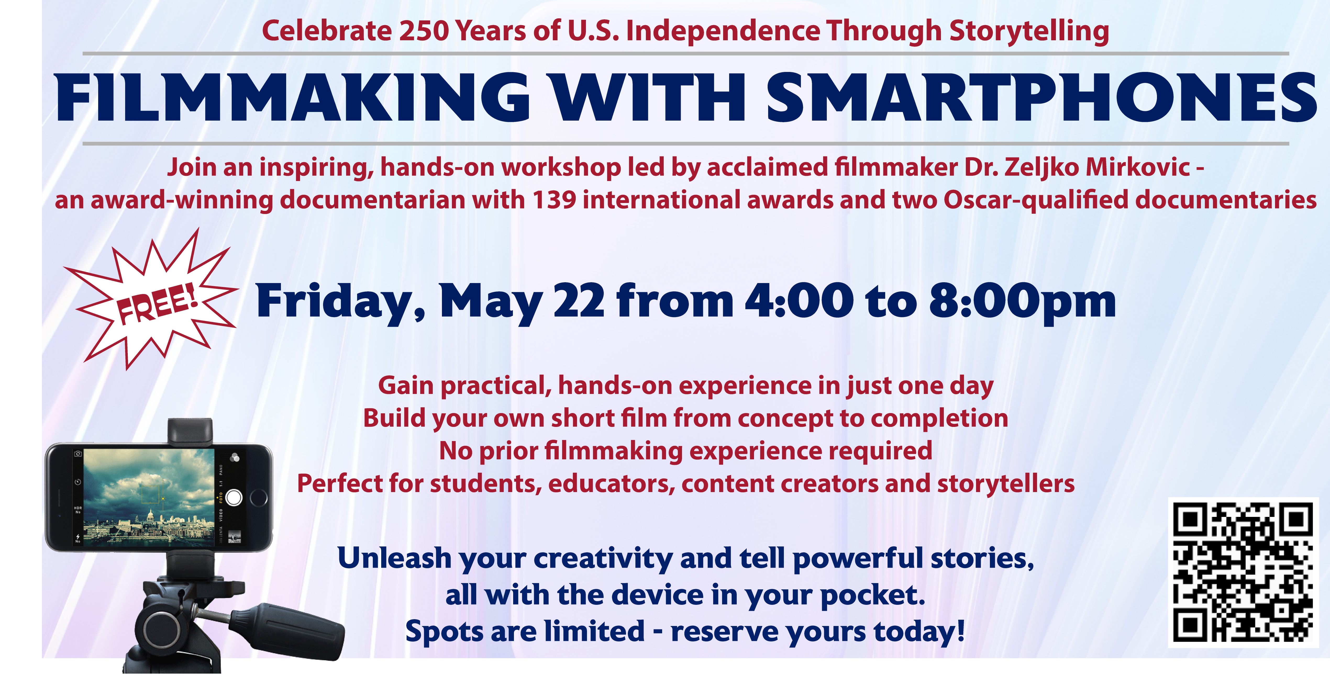 Campaign cover image for Filmmaking with Smartphones Workshop