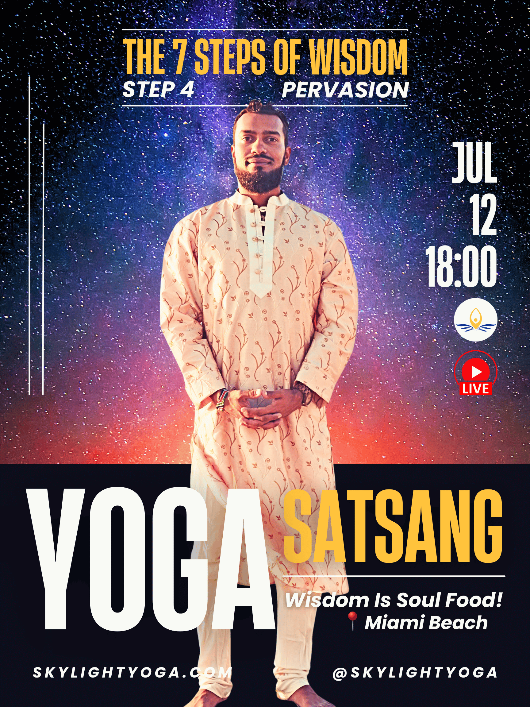 Campaign cover image for YOGA SATSANG: The 7 Steps Of Wisdom