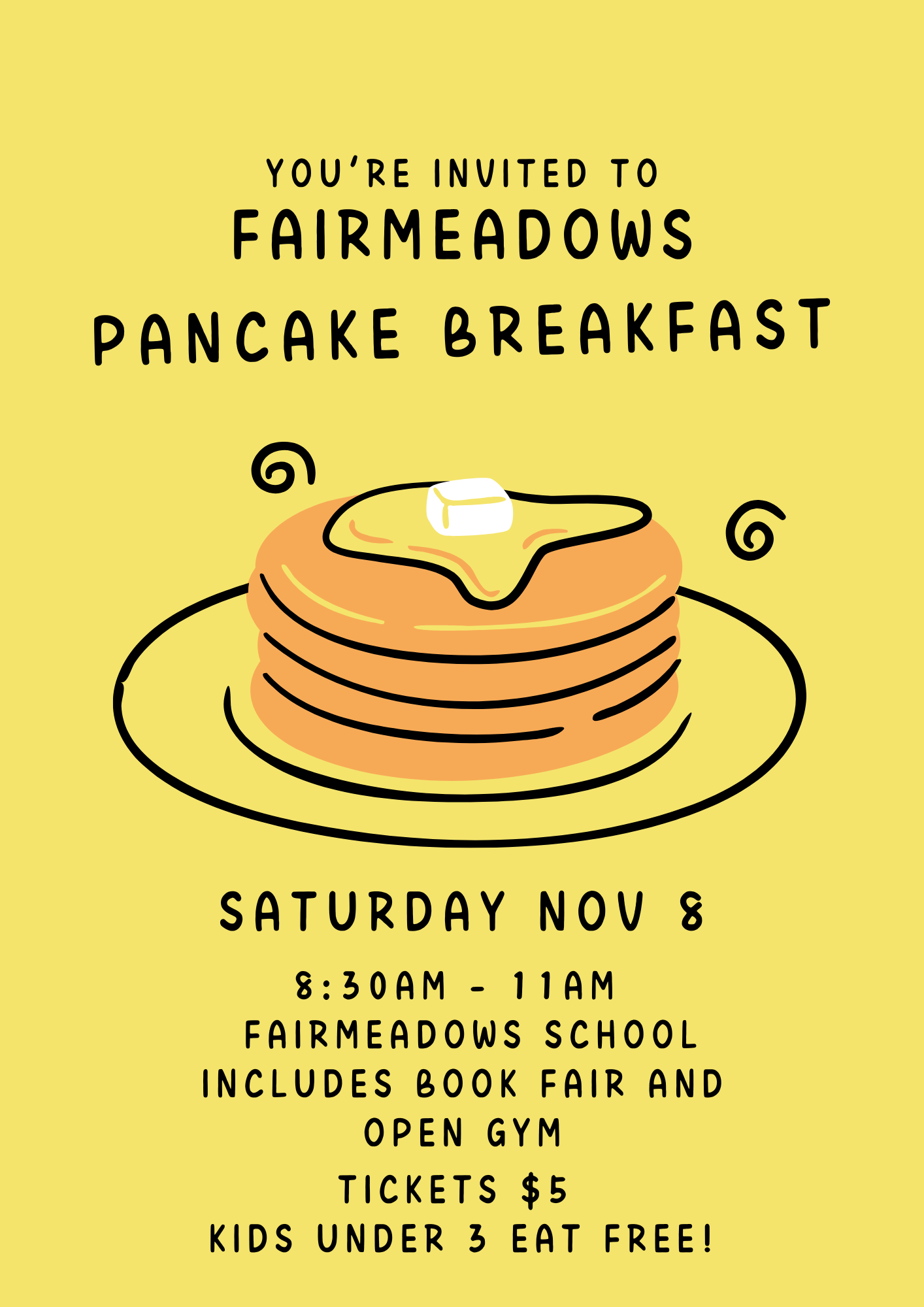Campaign cover image for Fairmeadows 2025 Pancake Breakfast