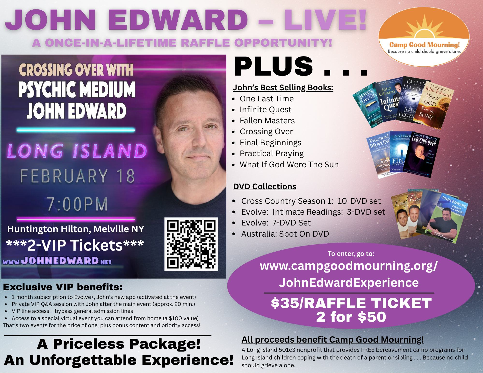 Campaign cover image for John Edward -- LIVE!