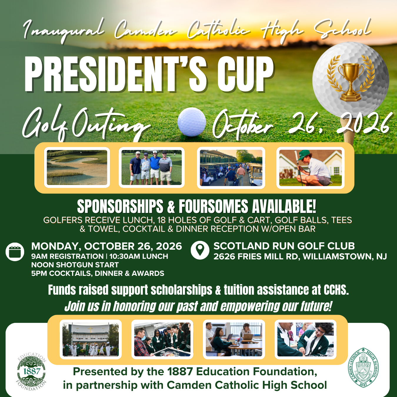 Campaign cover image for The Inaugural President's Cup Golf Tournament