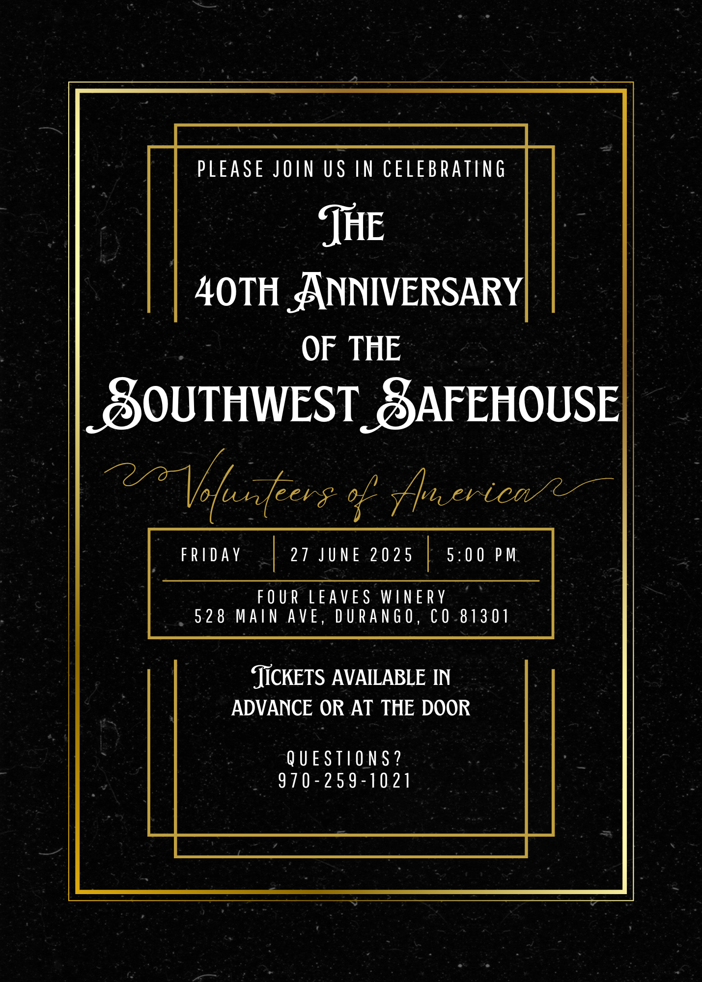 Campaign cover image for Southwest Safehouse 40th Anniversary Celebration!