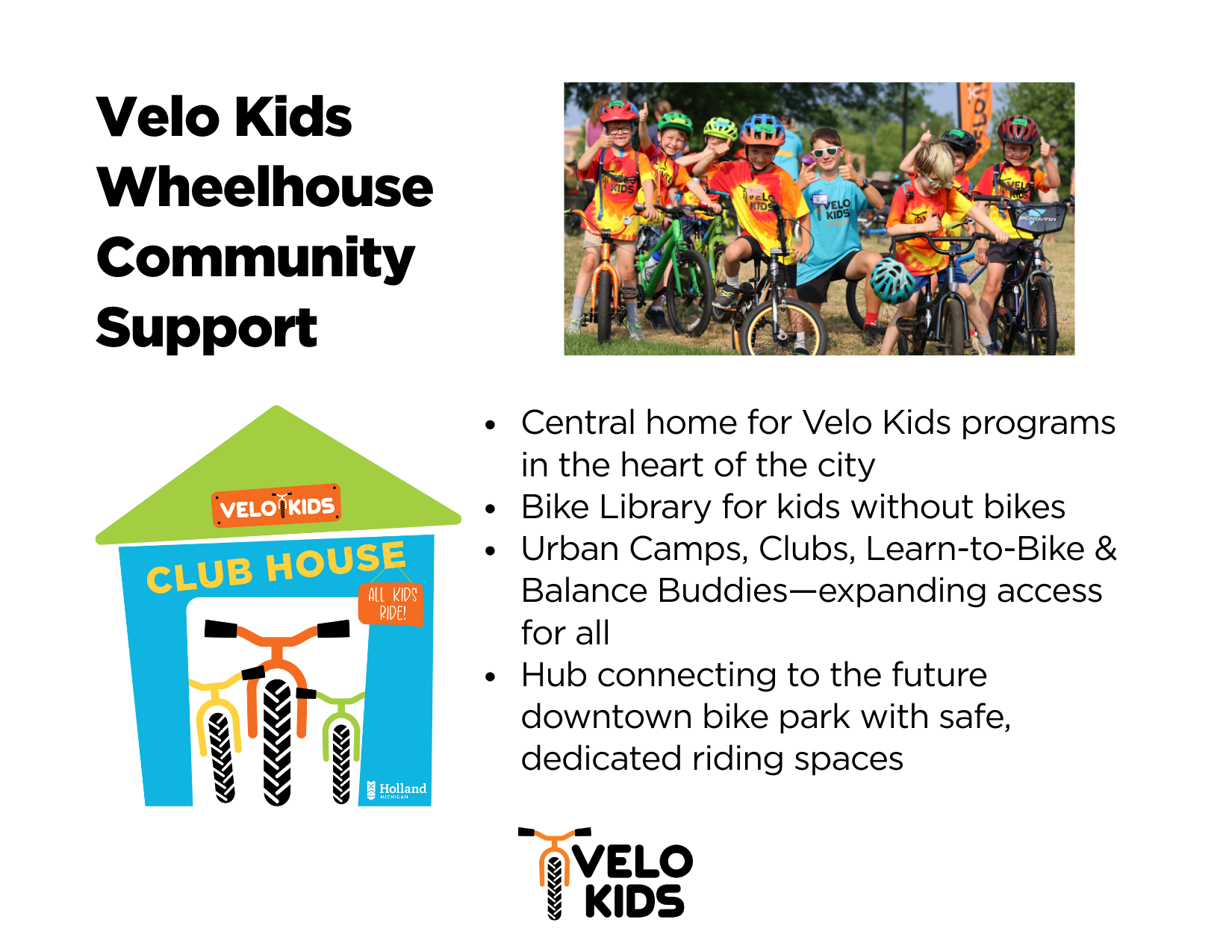 Campaign cover image for Velo Kids Wheelhouse Community Support