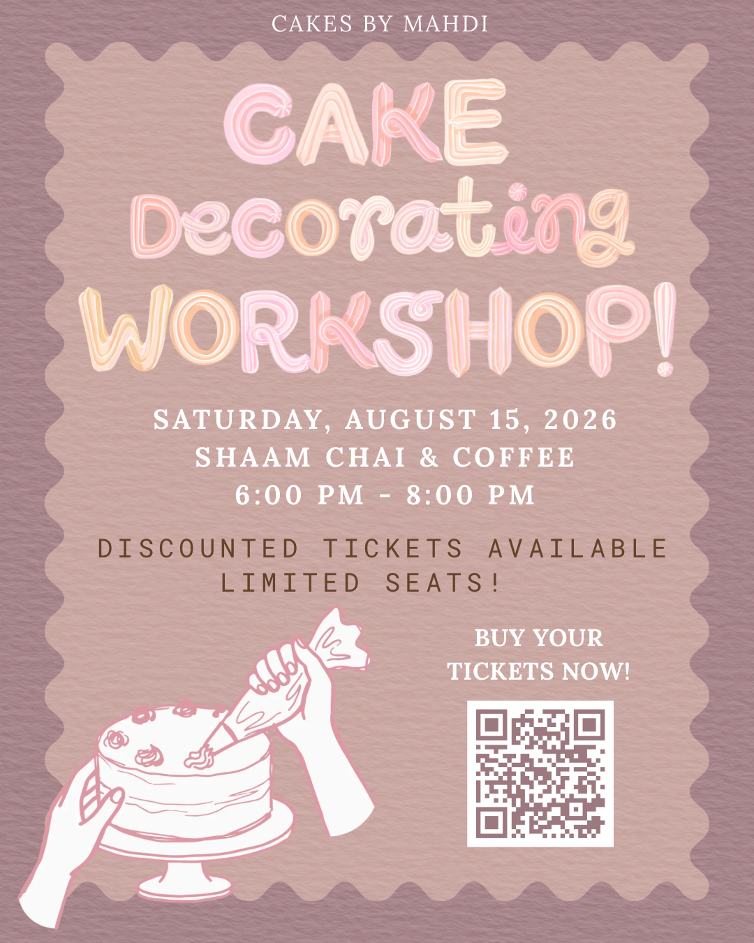 Campaign cover image for Shaam Chai & Coffee Cake Decorating Workshop
