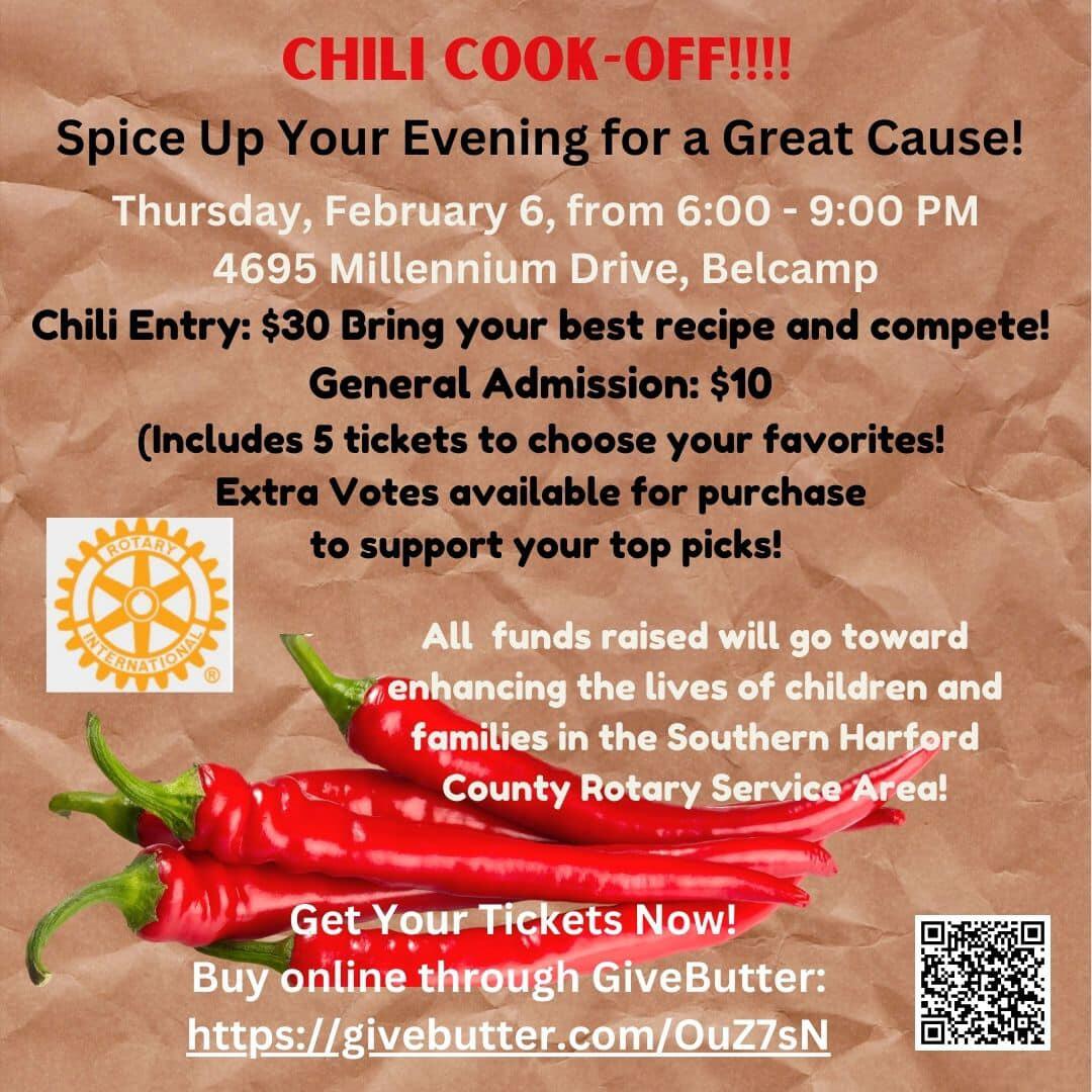 Campaign cover image for Southern Harford County Rotary Chili Cook-Off