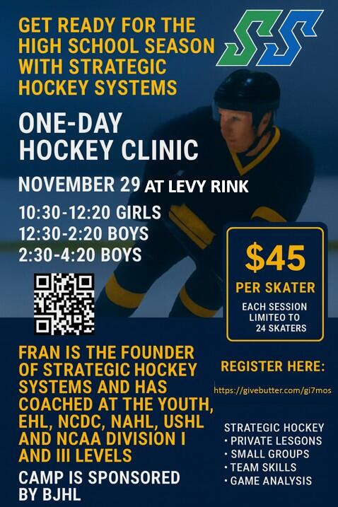 Campaign cover image for High School Hockey Camp At Levy Rink