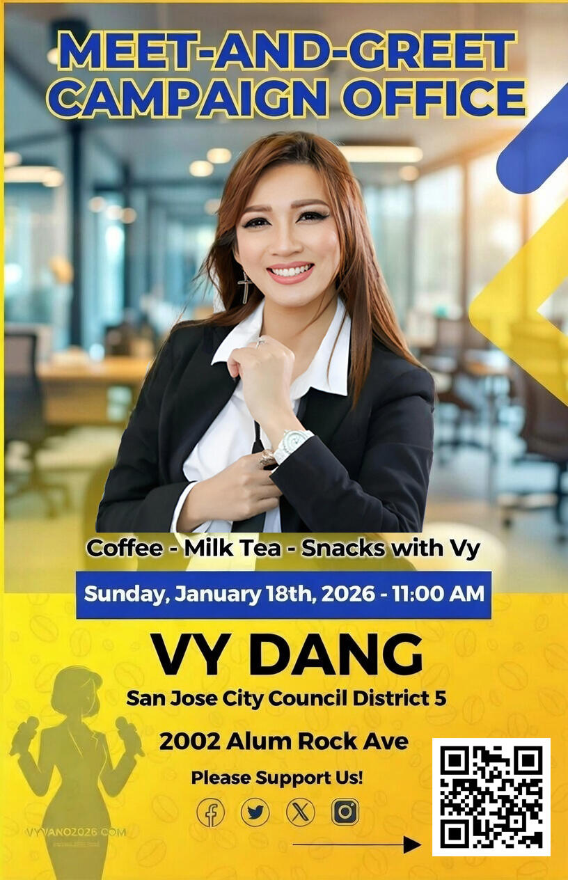 Campaign cover image for Coffee with VY DANG – Meet & Greet for San José City Council District 5