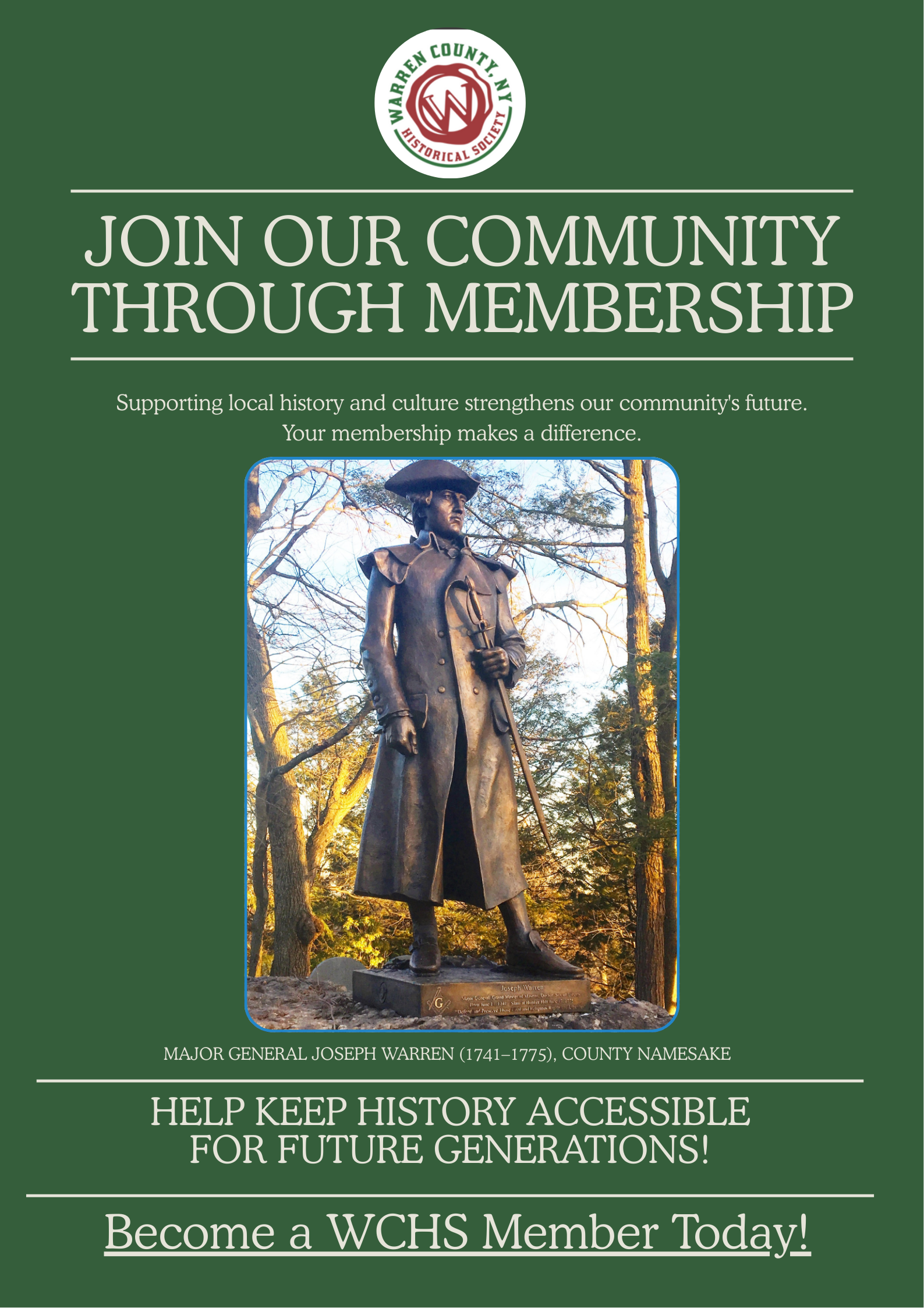 Campaign cover for Support WCHS Through Membership