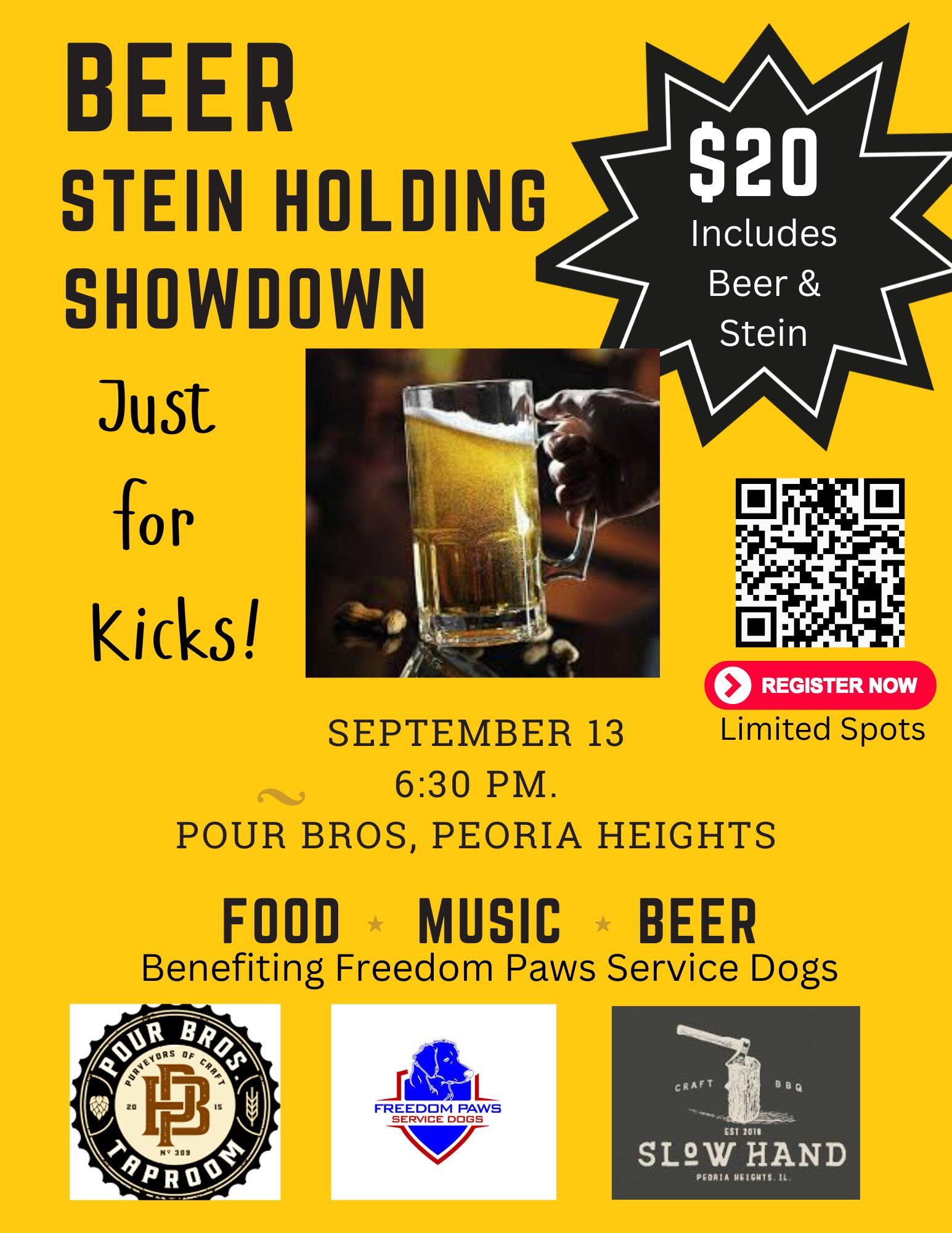 Campaign cover image for Beer Stein Holding Showdown - Just for Kicks