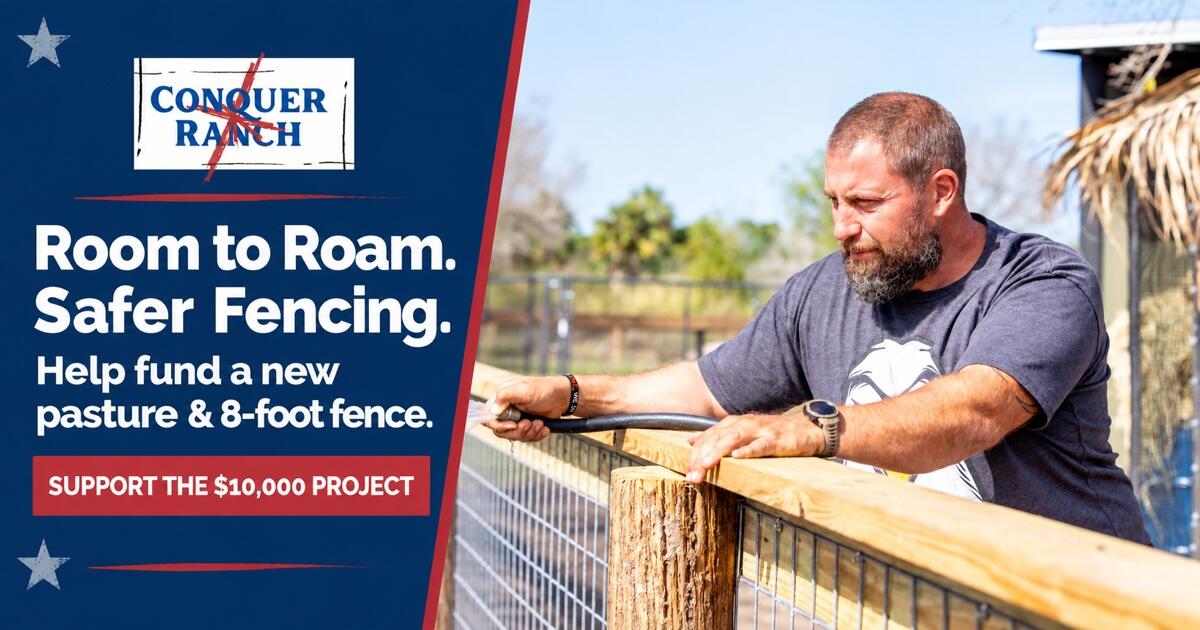 Campaign cover image for Pasture & 8-foot Fencing | Conquer Ranch