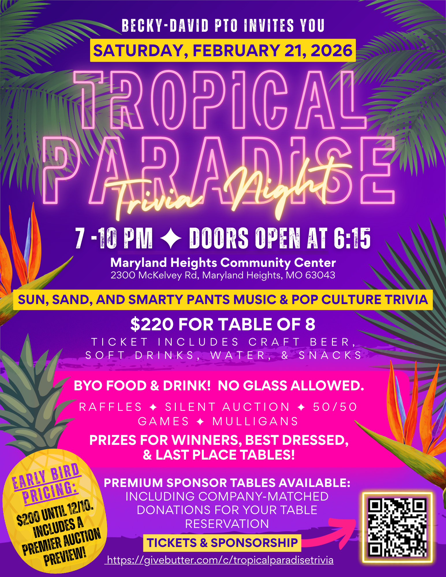 Campaign cover image for Tropical Paradise Trivia Night