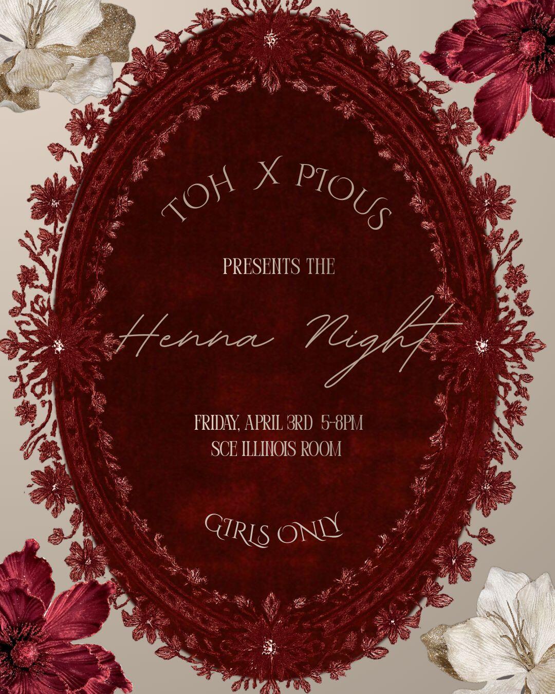 Campaign cover image for TOH X PIOUS HENNA NIGHT