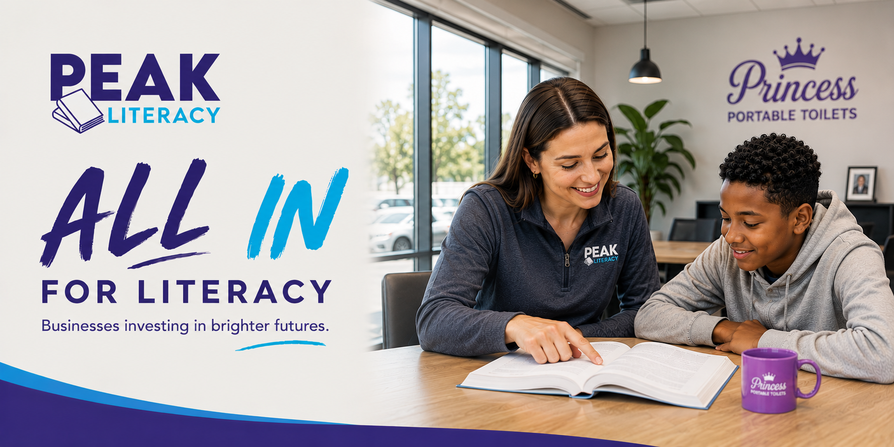 Campaign cover for All In for Literacy-Business Partnership Program