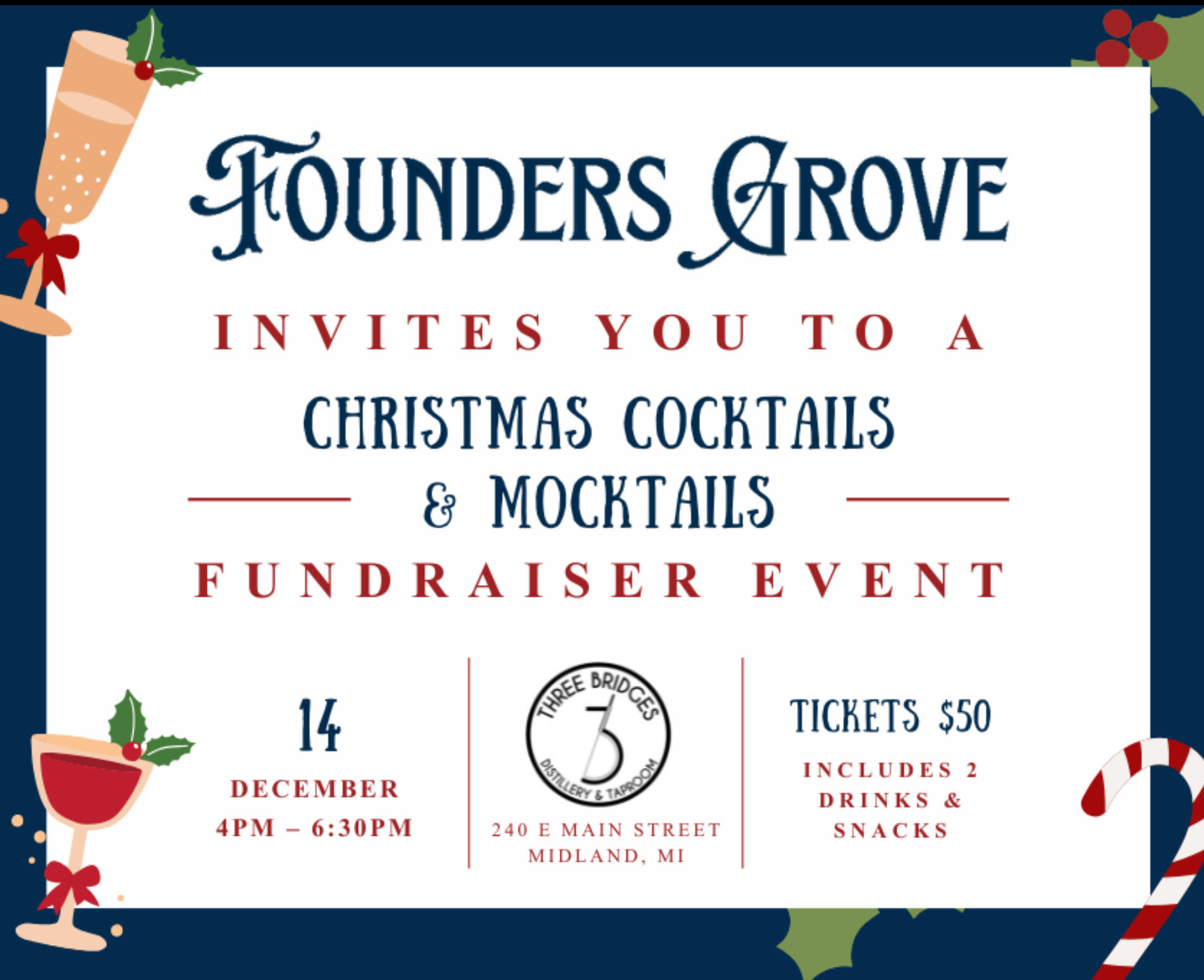 Campaign cover image for Founders Grove Christmas Mixer